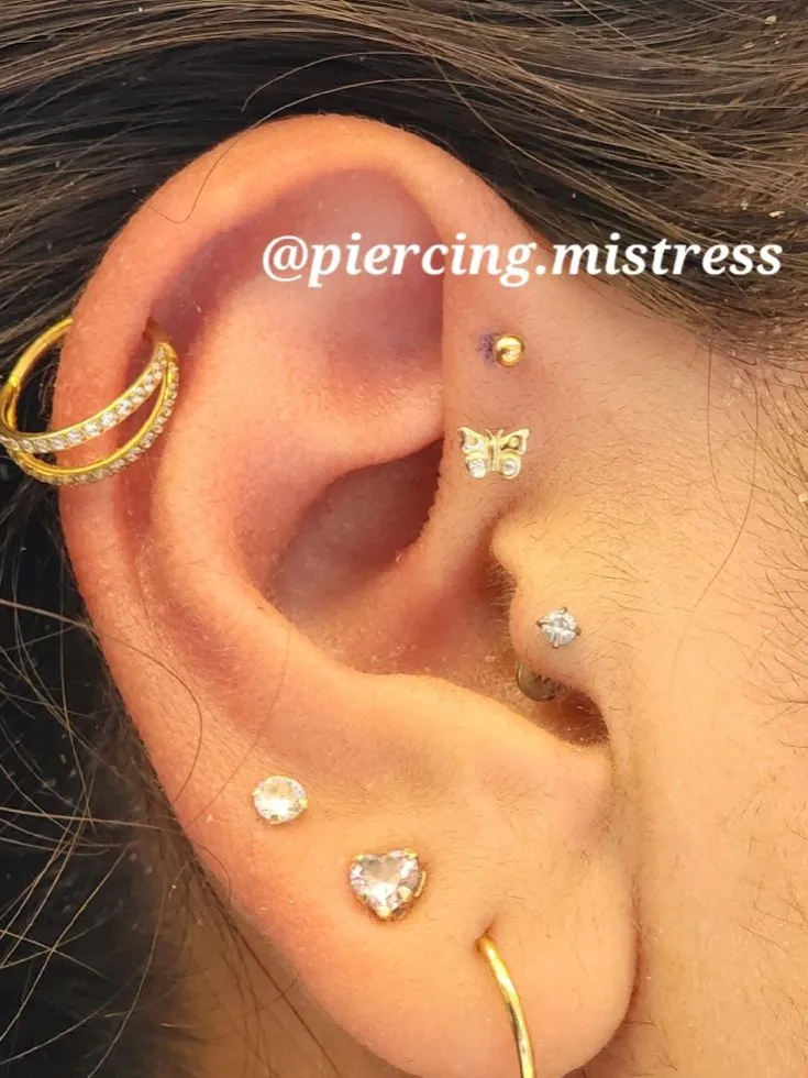 Solid Gold Piercing Jewelry