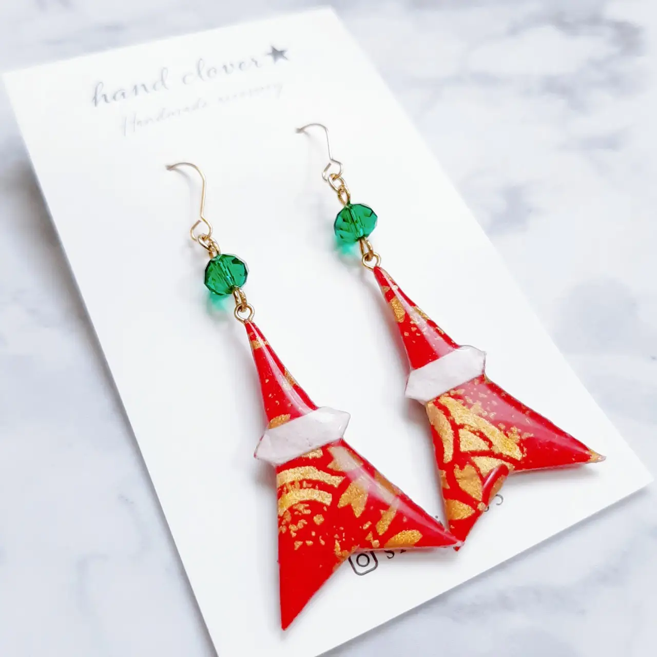 Origami Earrings from Tokyo Tower | Gallery posted by hand clover