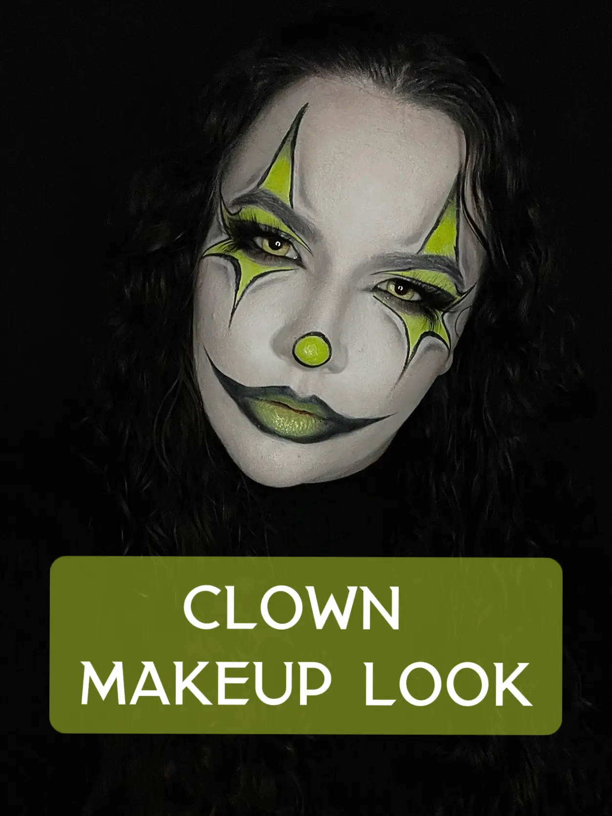 Neon Clown Makeup - Face Paint Look