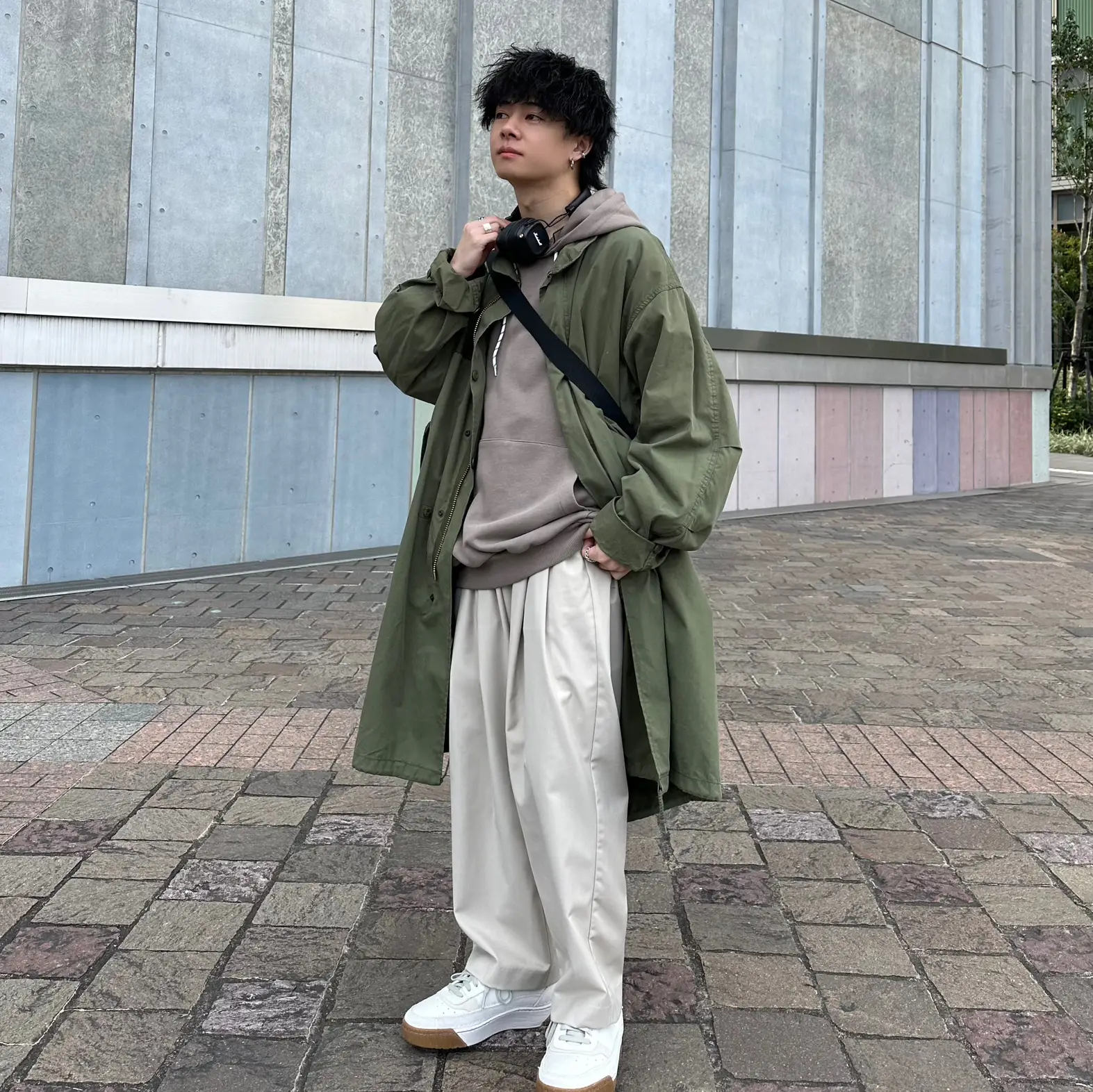 ディーゼル 00s archive M65型 ファーモッズコート ミリタリー光沢