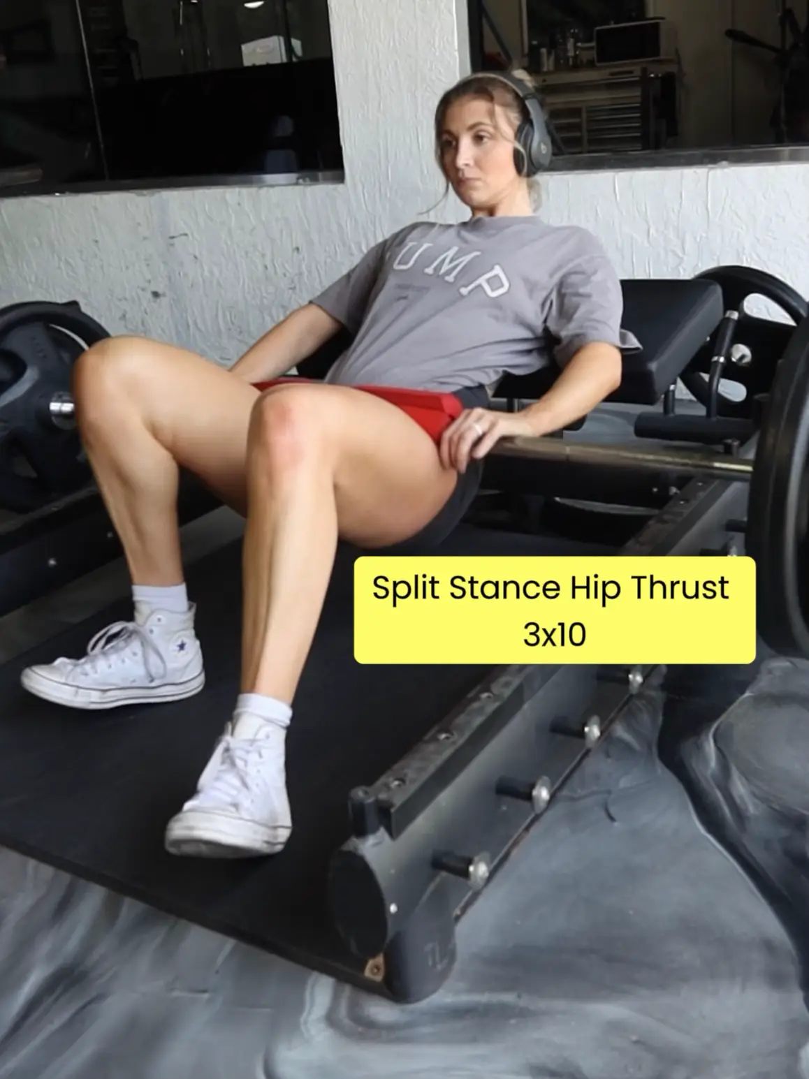 Split stance hip thrust hot sale