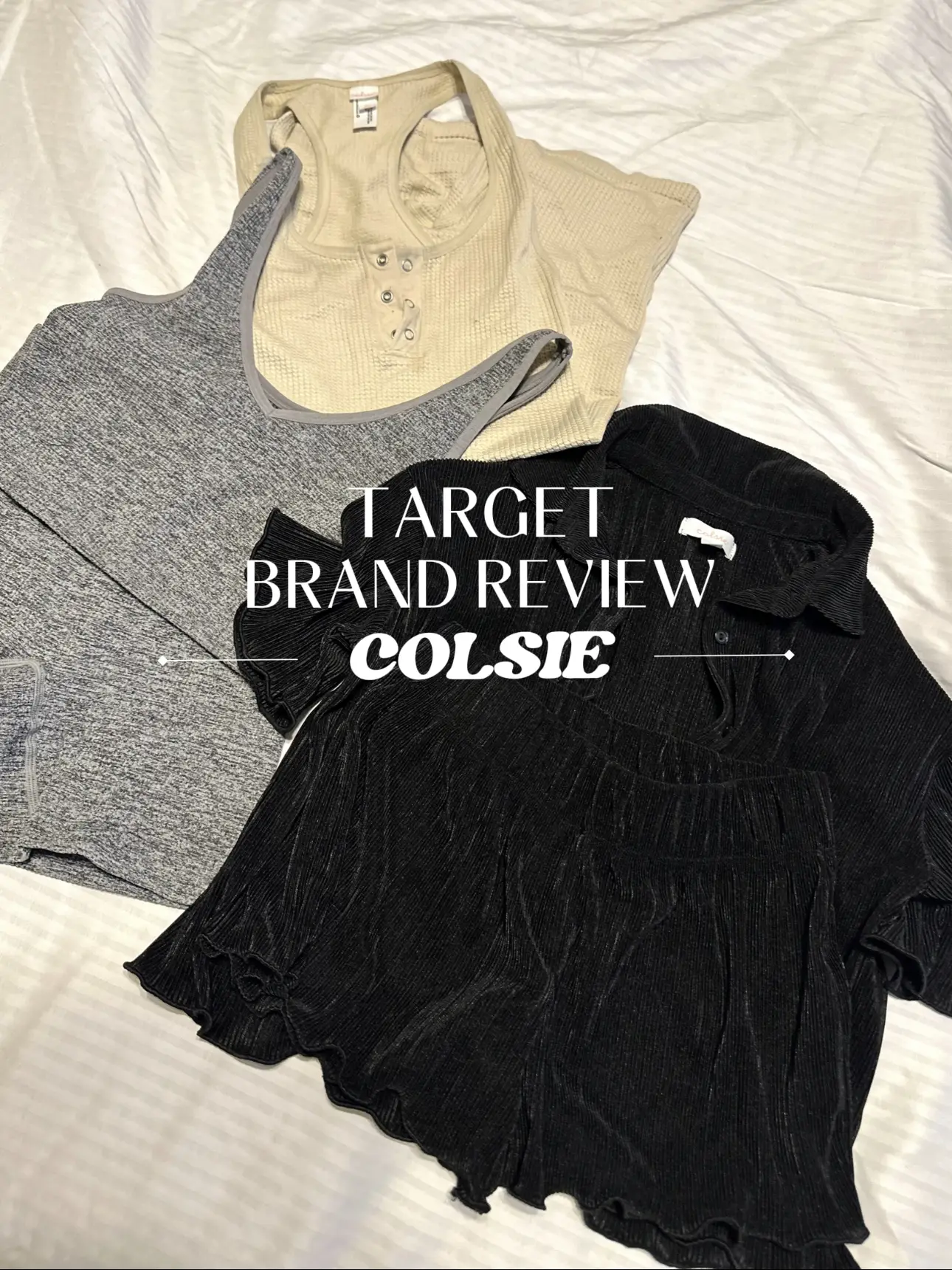 Colsie Women's Plisse Shirt Collar and Shorts Pajama Set Black
