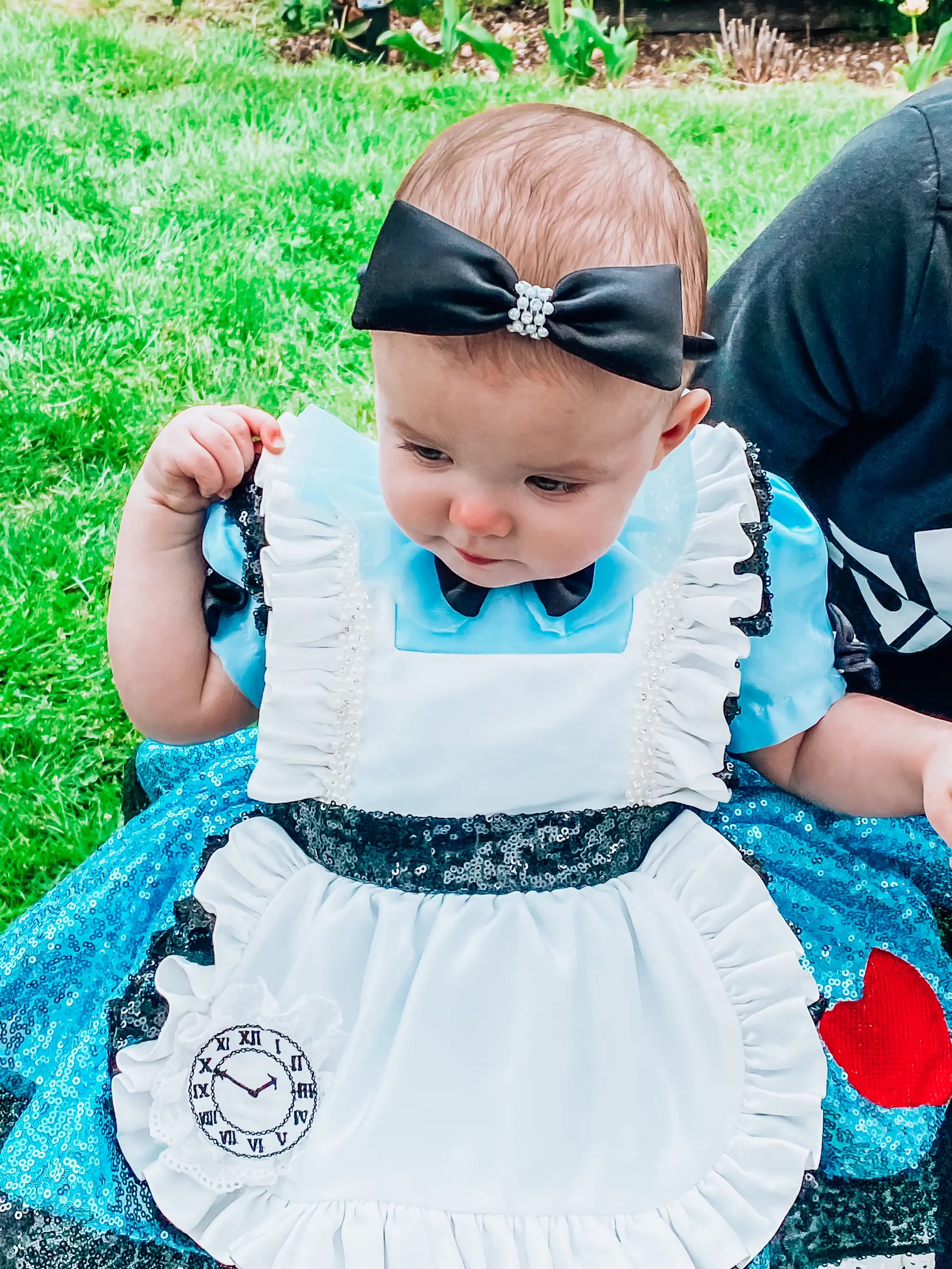 Alice in Wonderland Baby Girl Costume, Blue Dress for Onederland Birthday -    Alice in wonderland tea party birthday, First birthday theme girl,  Alice in wonderland birthday