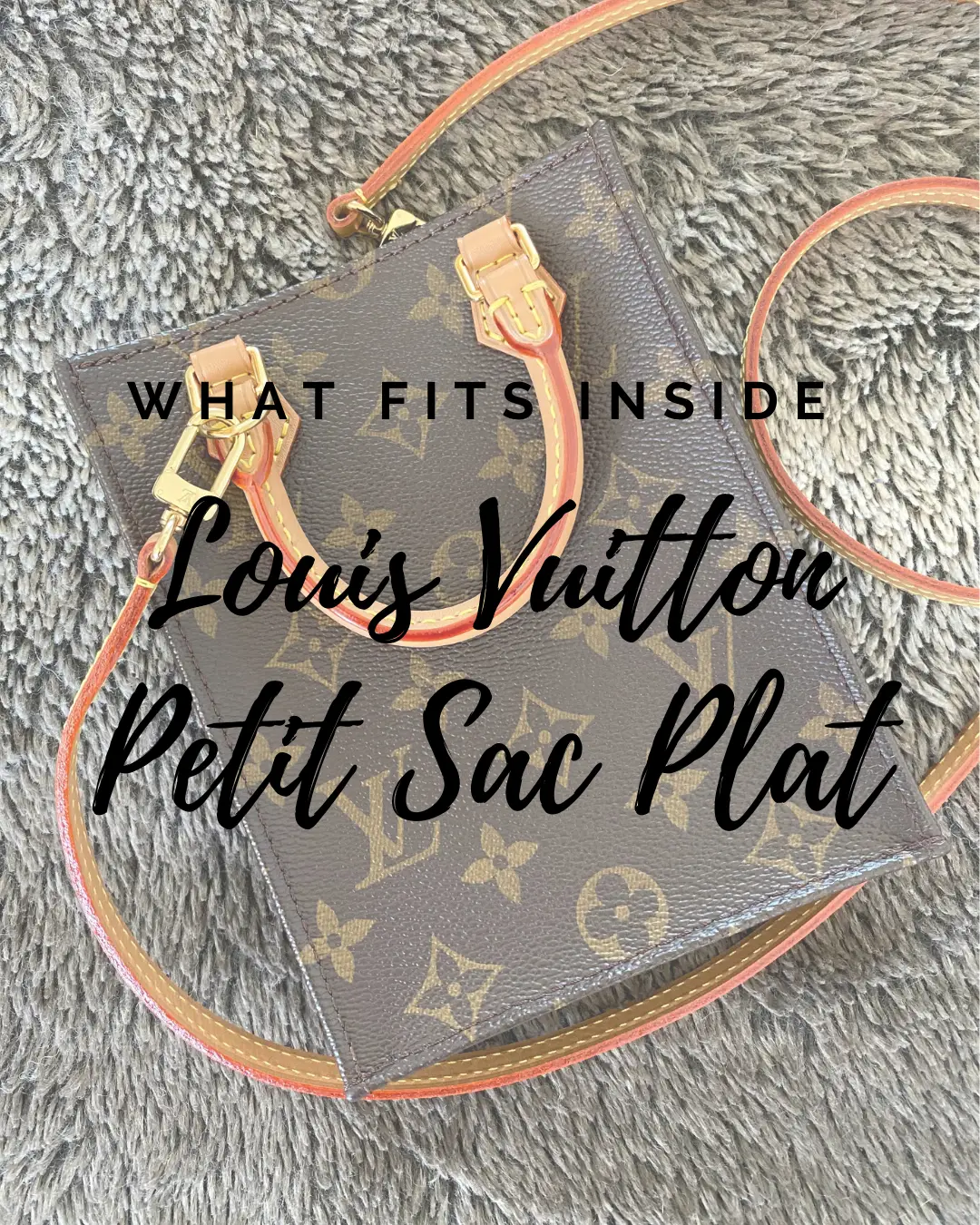 LOUIS VUITTON PETIT SAC PLAT UNBOXING + WHAT FITS INSIDE 