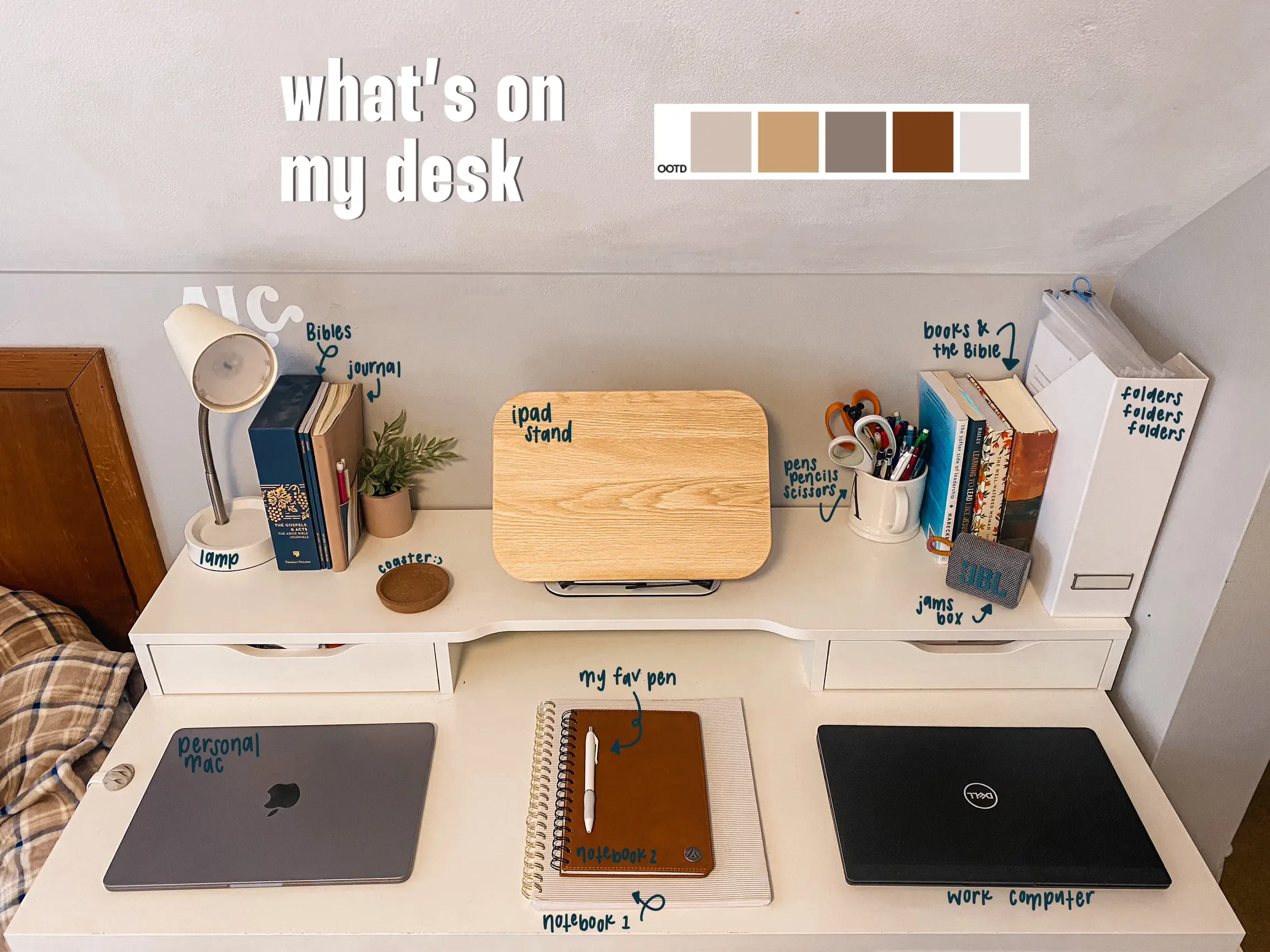 Pin by Courtney Alexandria on Office  Desk essentials, First job, Desk job
