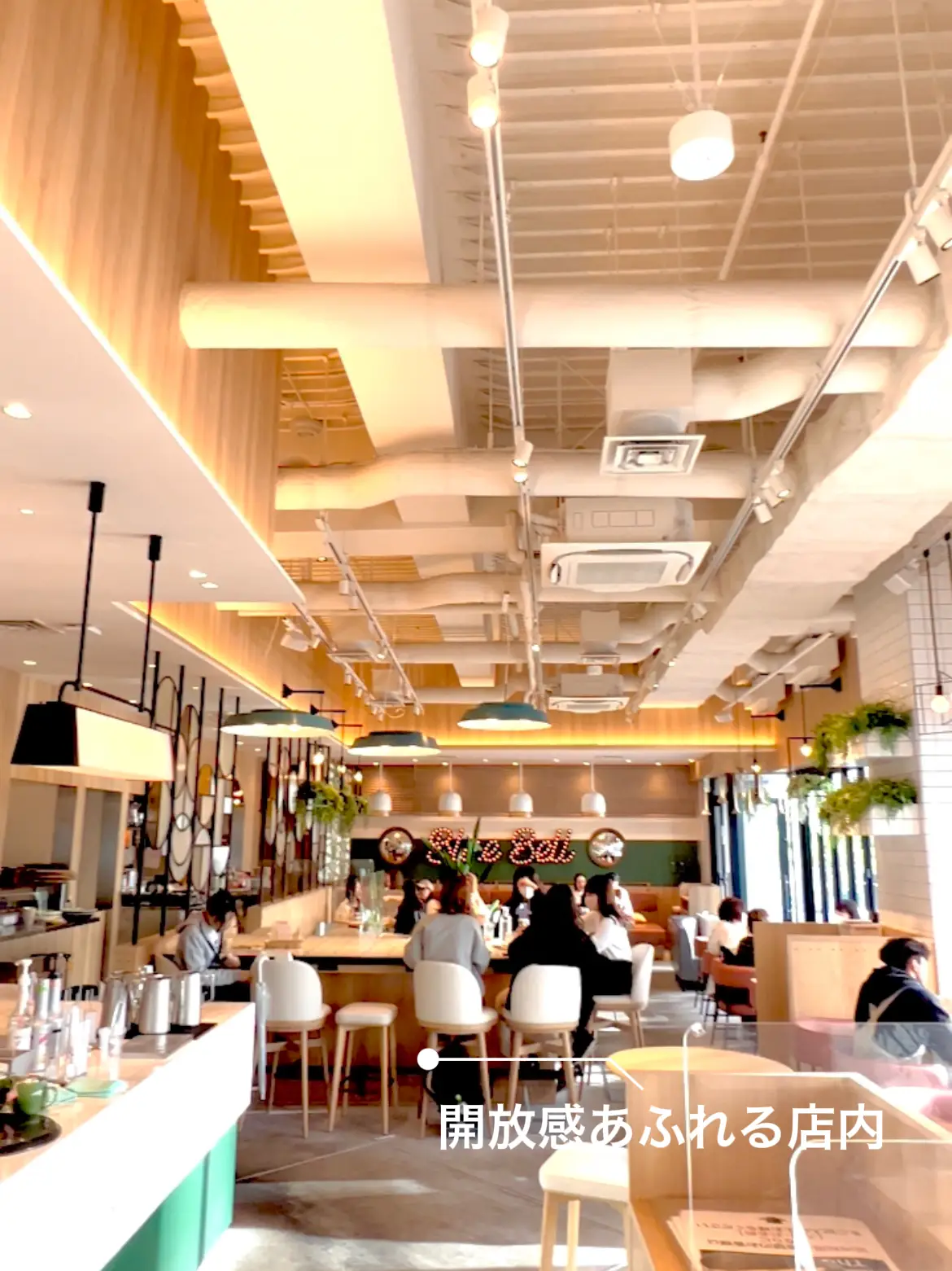 Atmosphere focus Minato Mirai A cafe that shines in a secret