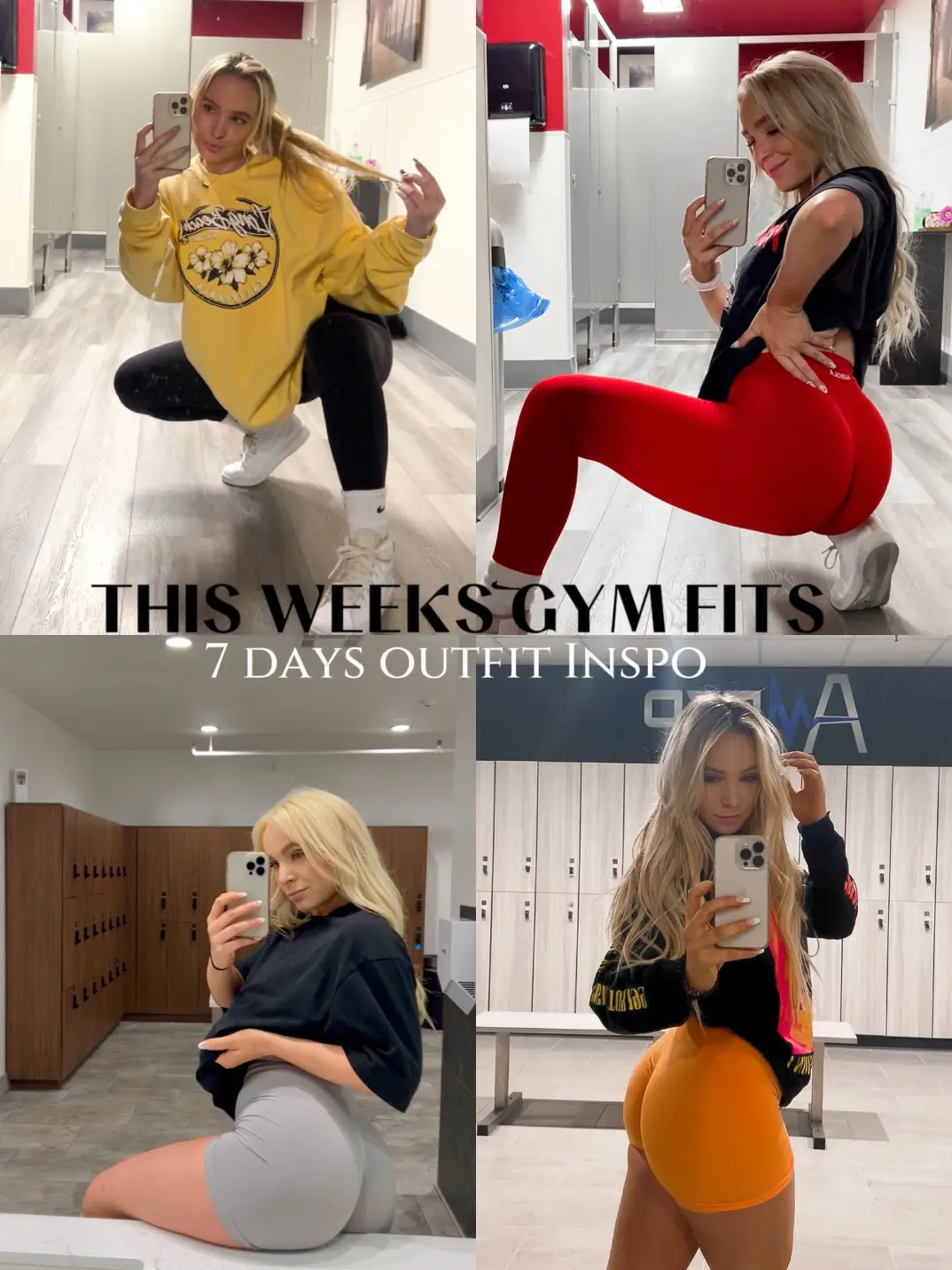 Gym fits of the week / Being an influencer