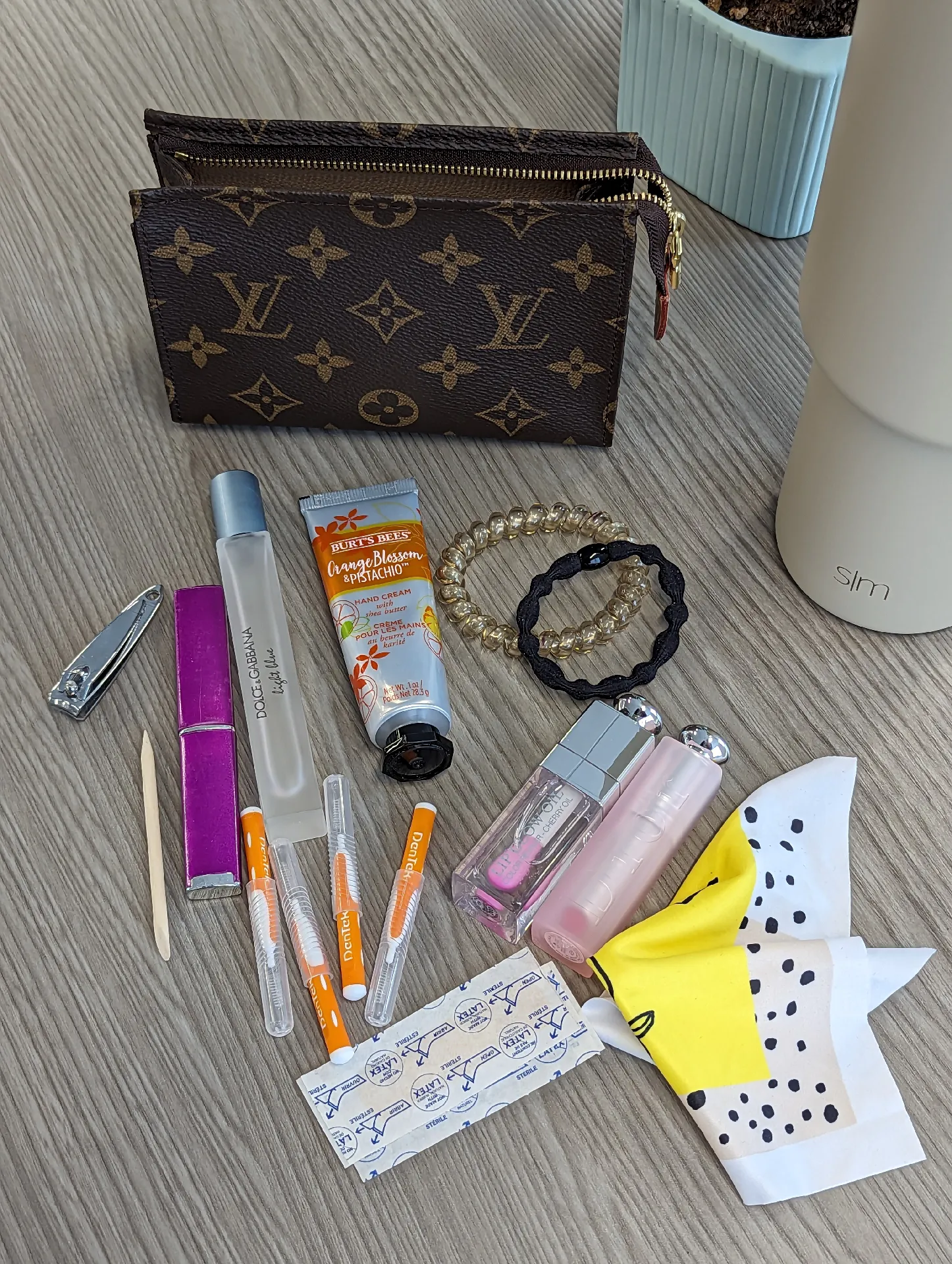What's in my LV Toiletry 19 pouch at the moment. I love this pouch is