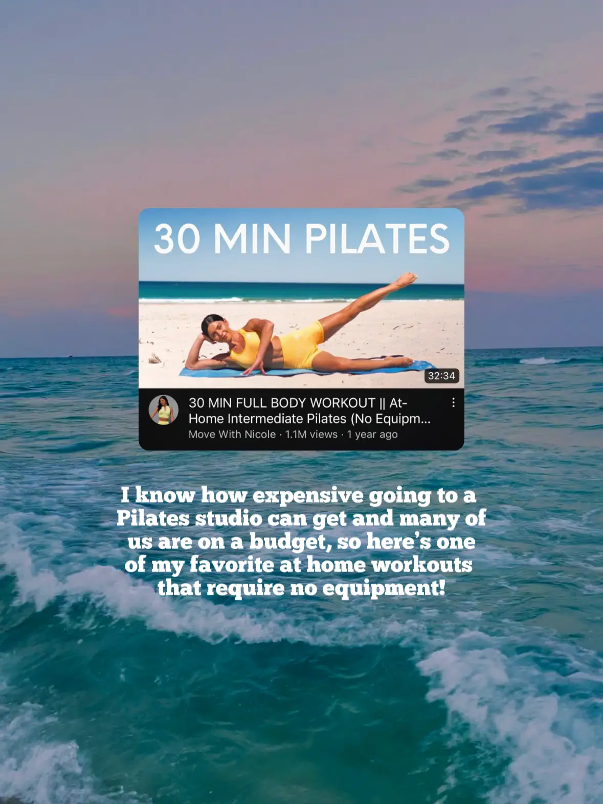 30 MIN FULL BODY PILATES WORKOUT FOR BEGINNERS (No Equipment