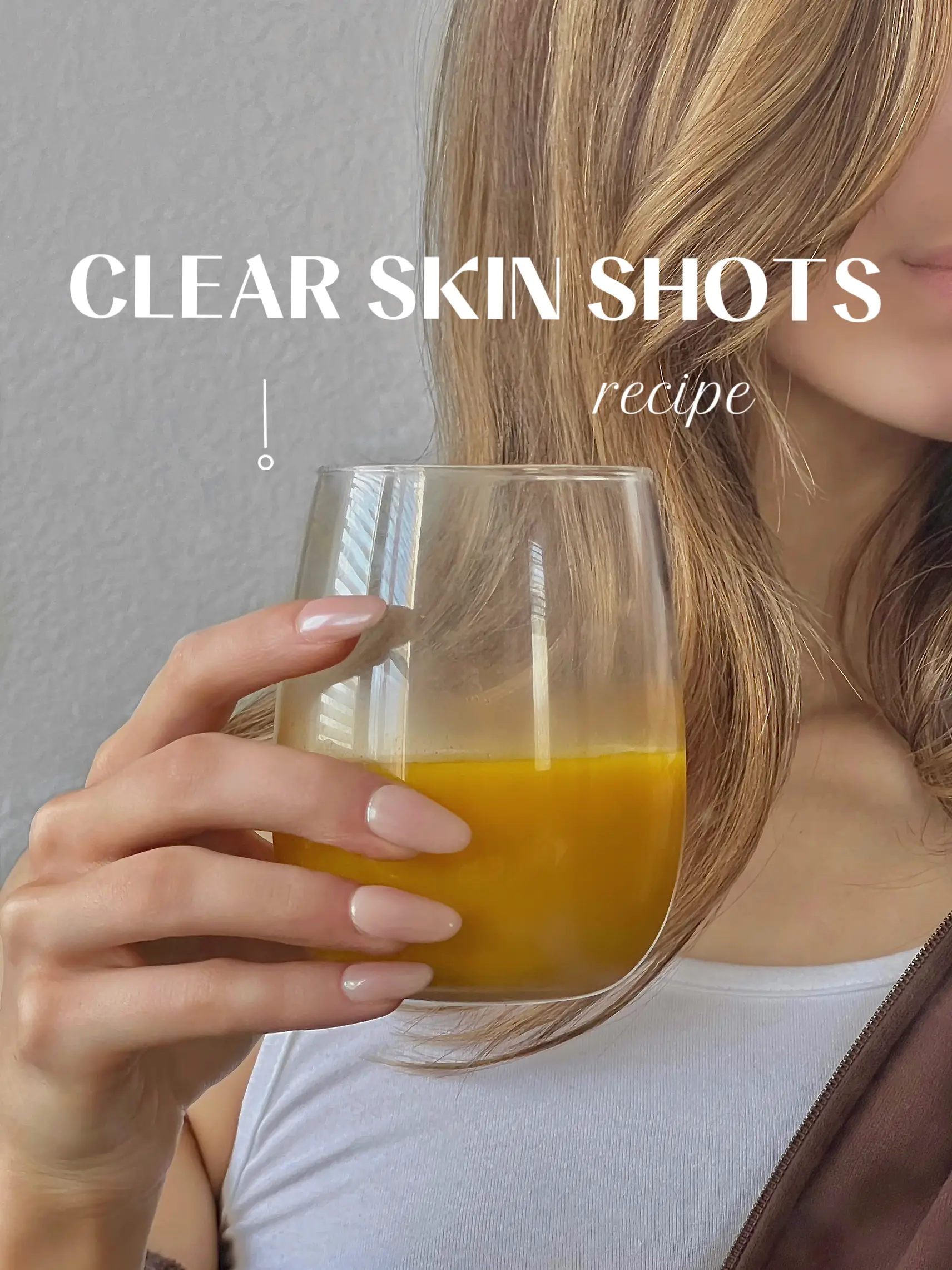 Ginger Juice Shot to Heal Acne Breakout Naturally