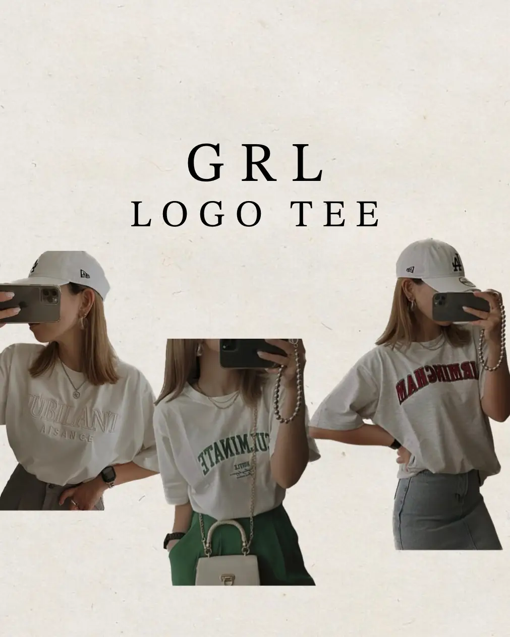 GRL〗logo tee | TACAが投稿したフォトブック | Lemon8