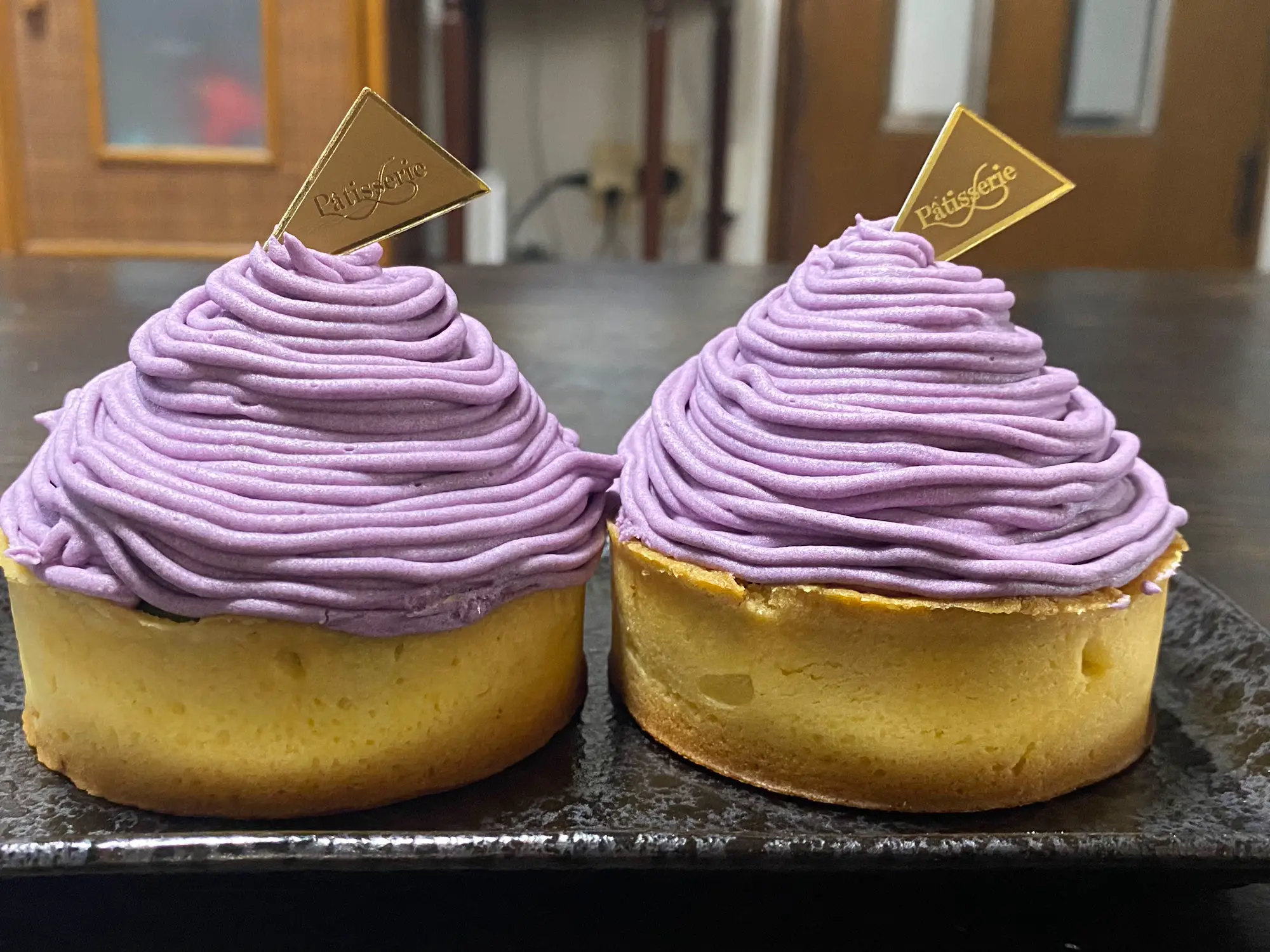 抹茶と紫芋のモンブランタルト🍰 | ケーキ大好きちゃんが投稿した