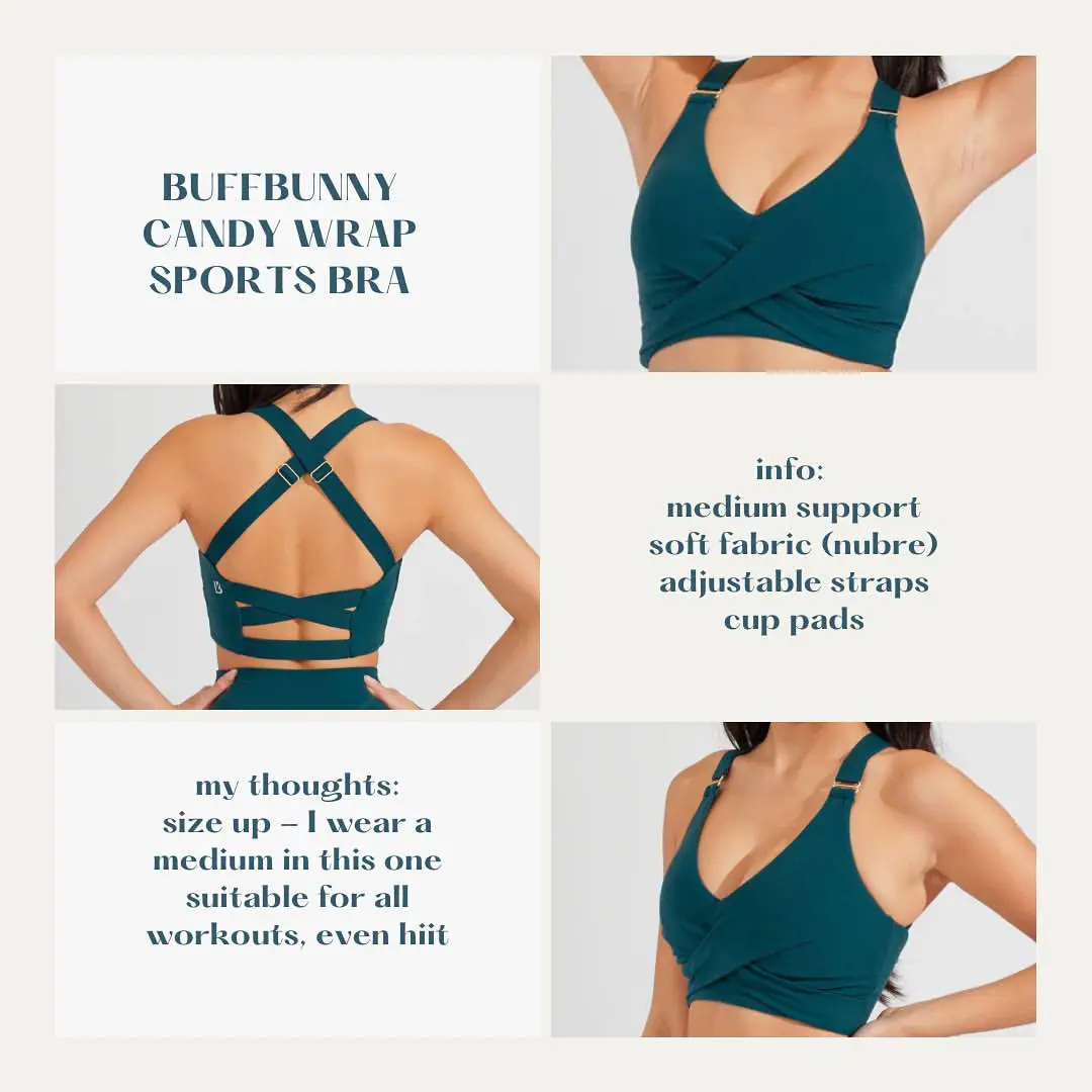 BuffBunny Zip Front Sports Bras for Women