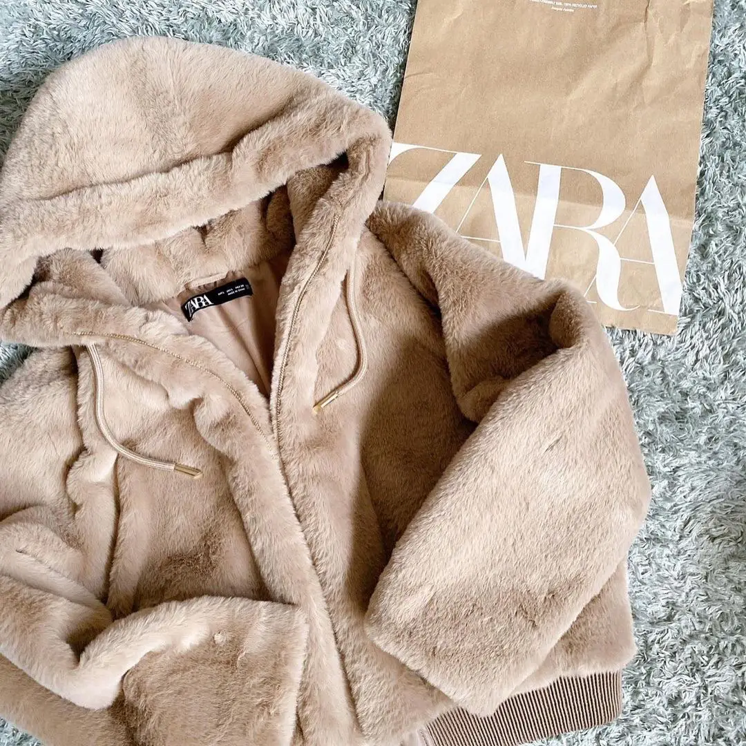 Zara teddy outlet hoodie