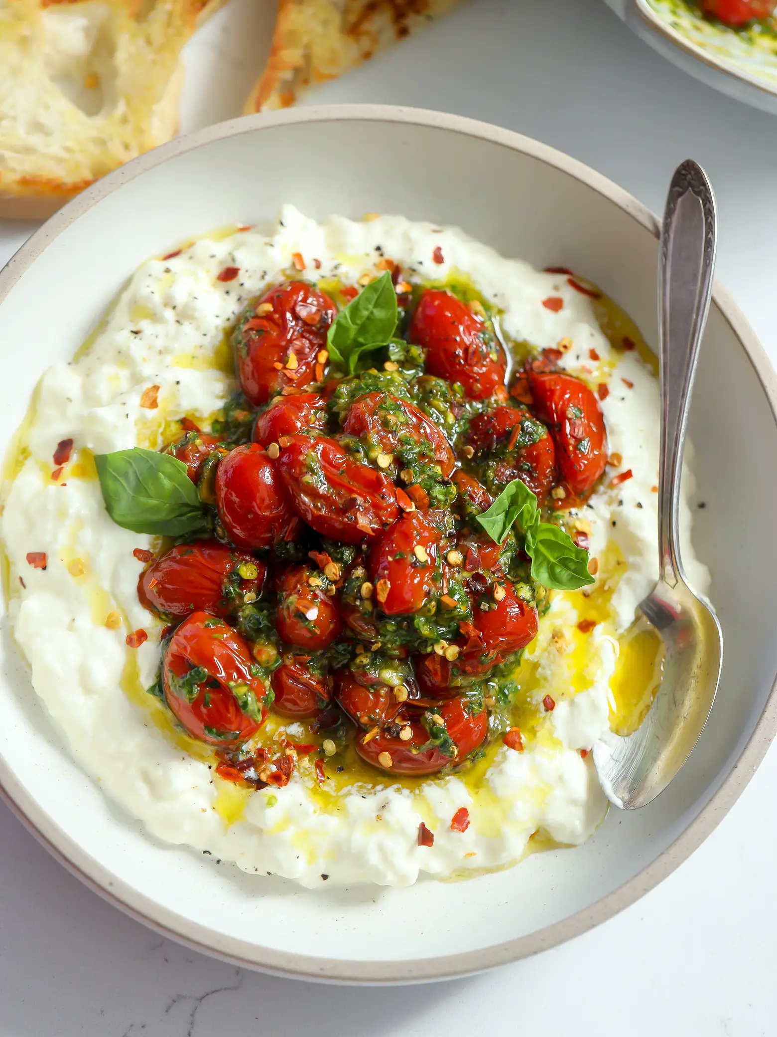 30 Minute Creamy Tomato Gnocchi with Burrata - Dishing Out Health