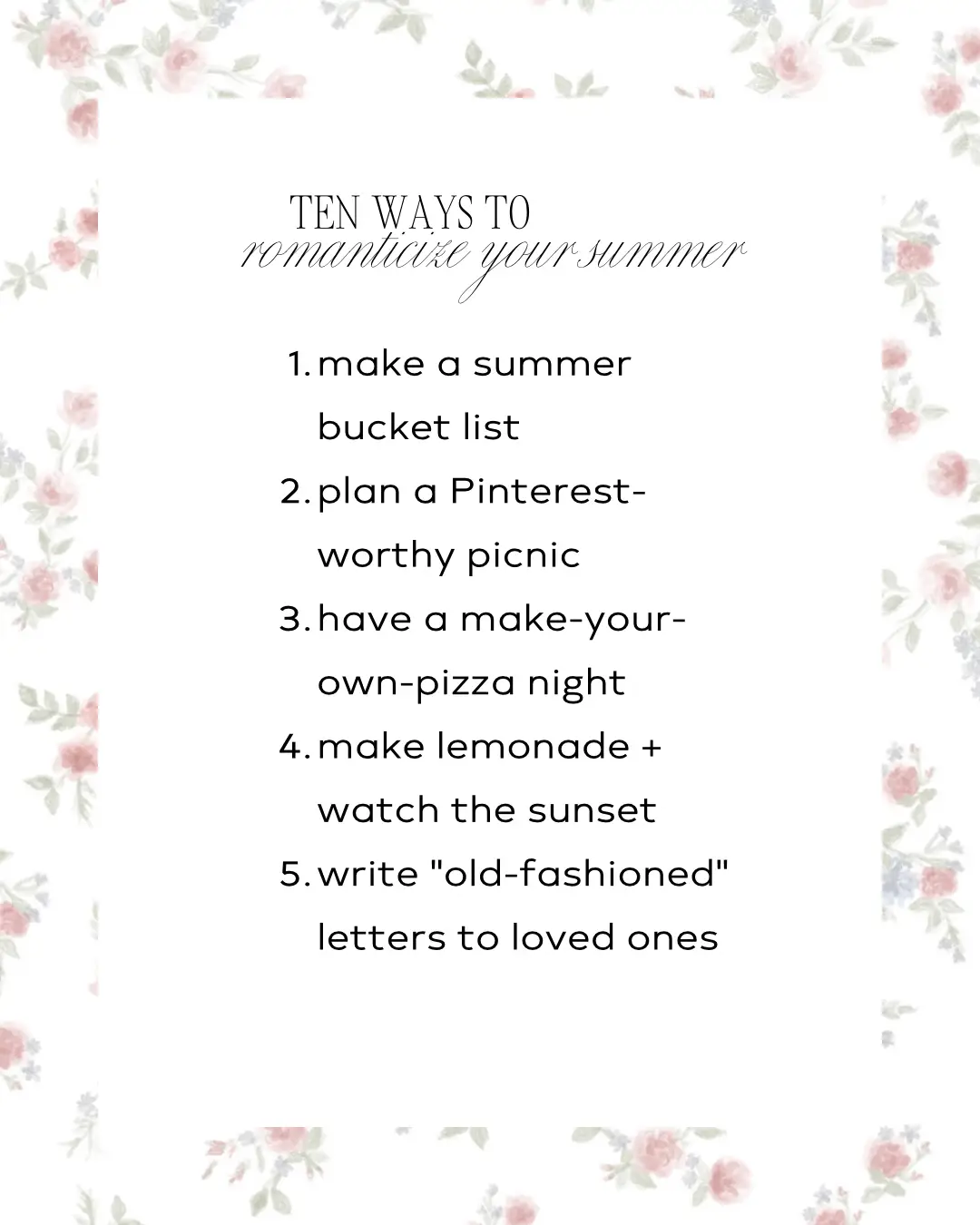 RomanticizeYourLife With The Perfect Summer Packing List - The Mom