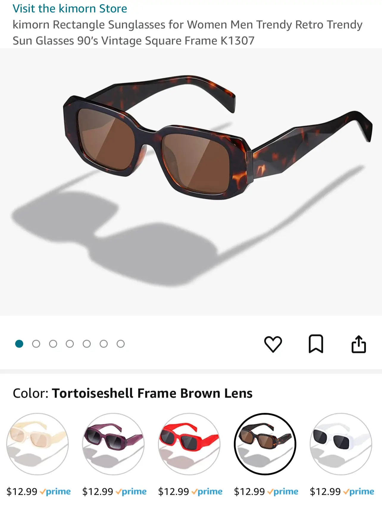 FEISEDY Trendy Irregular Sunglasses Rectangle Horned Thick, 54% OFF