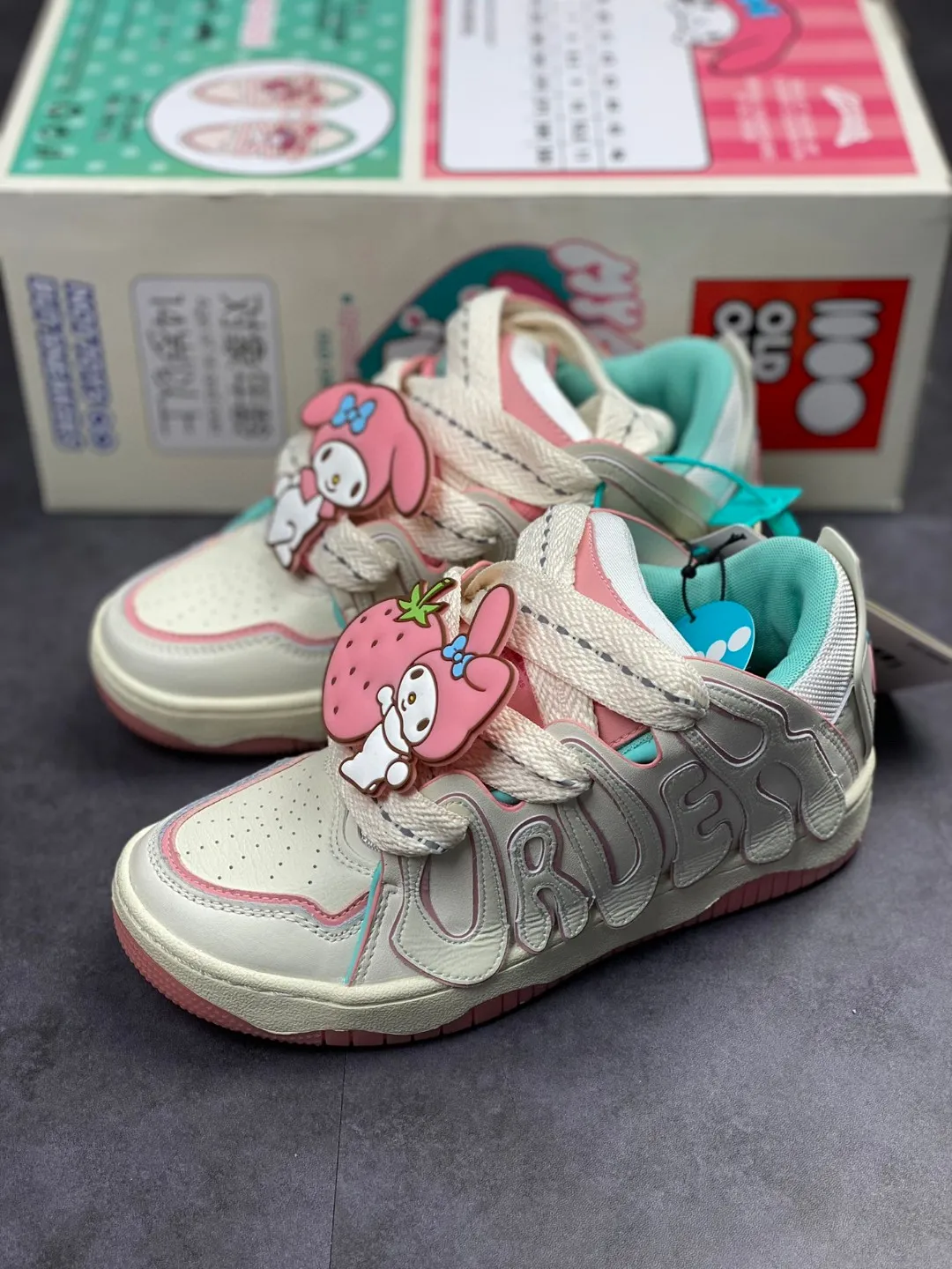 SANRIO My Melody x OLD ORDER Skater 001 マイメロディ連名靴 | 🍒が