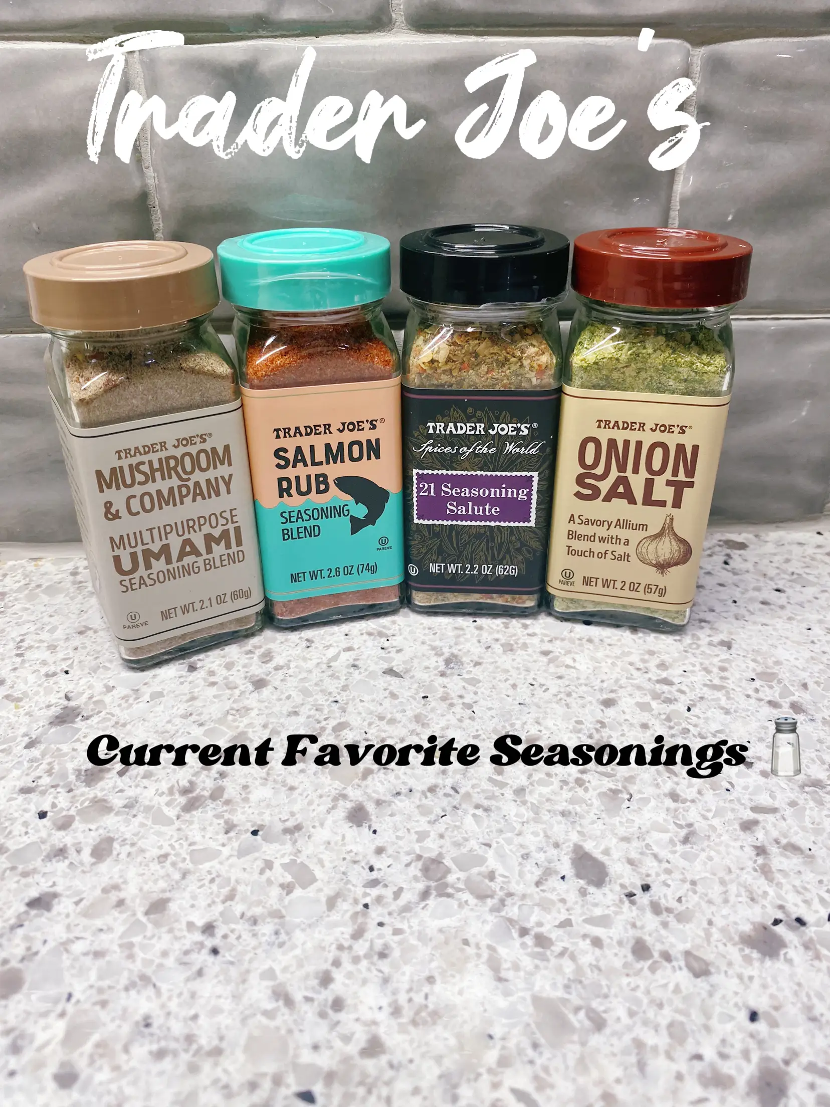 Trader Joe's Onion Salt Seasoning Spice Blend, 2oz Savory Allium Flavor  Spices