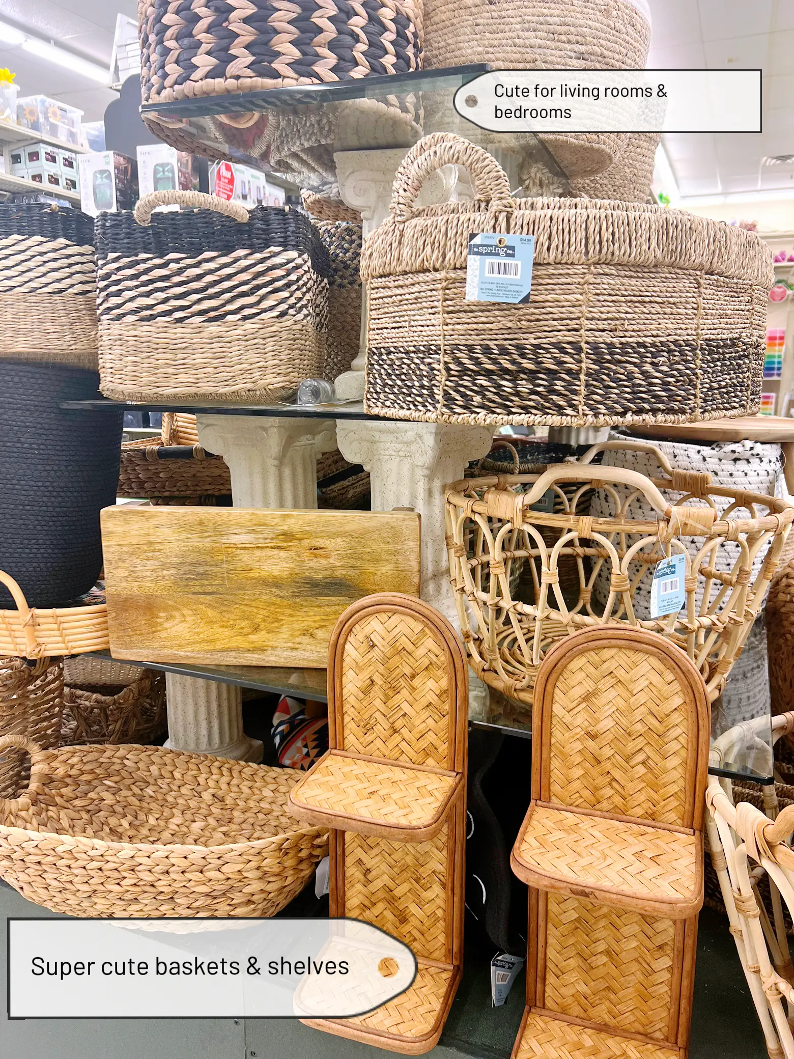 Natural Wood Basket Set, Hobby Lobby