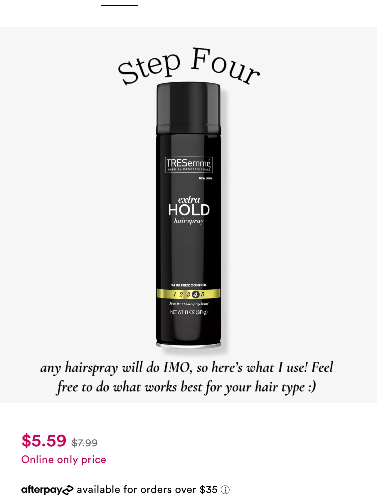 Buy TRESemme Extra Hold Hair Spray 14.6 oz by TRESemme Online at