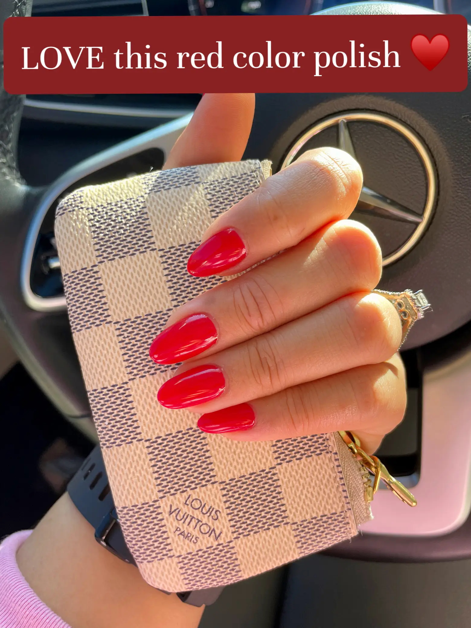 Louis Vuitton Nails  Red Acrylic Nails 