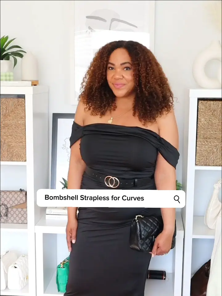 Bombshell 💣 Strapless Dress for Curves, Video published by LivbyViv