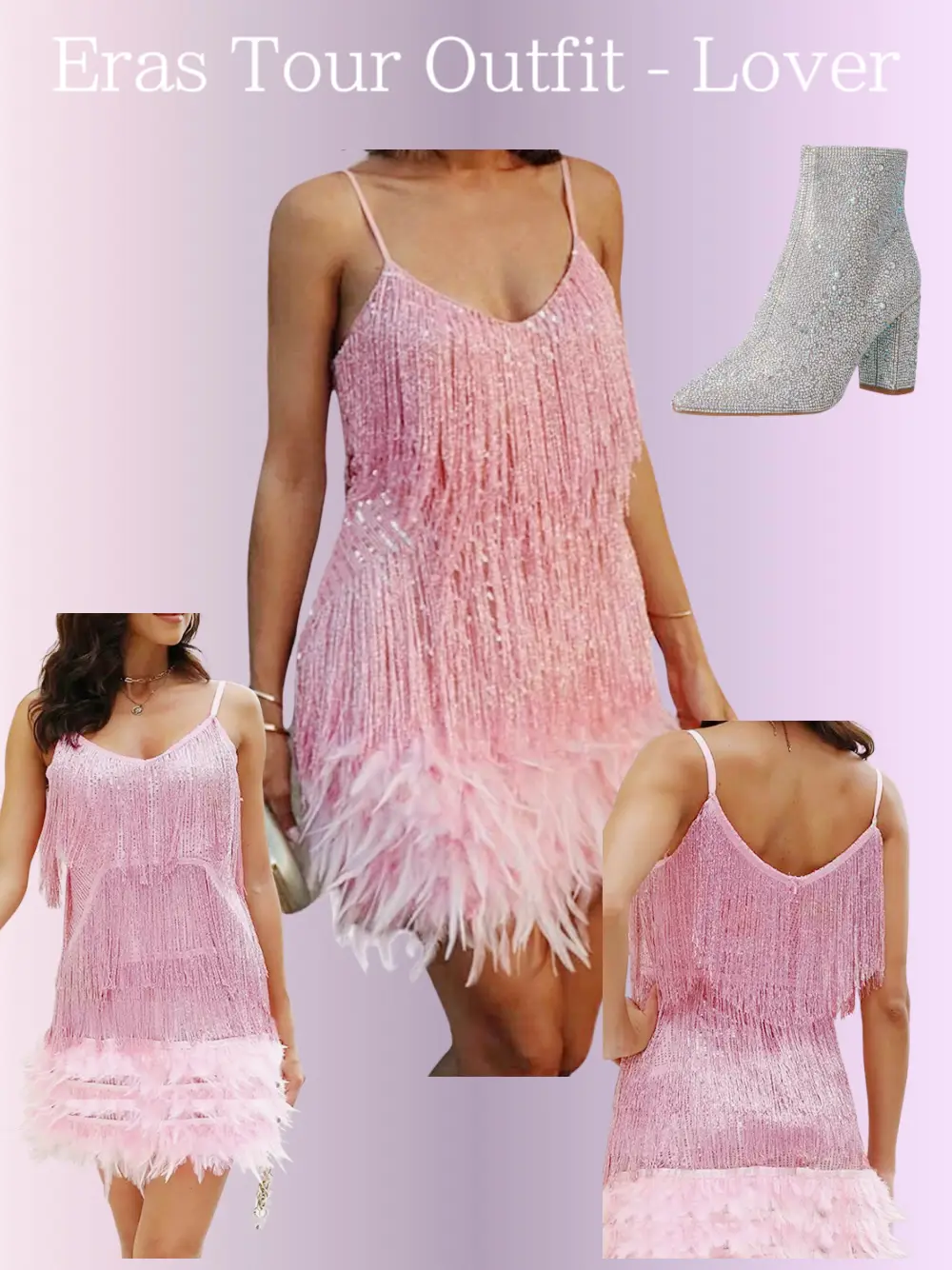 My Taylor Swift Eras Tour Outfit: Pink Sequin Dress