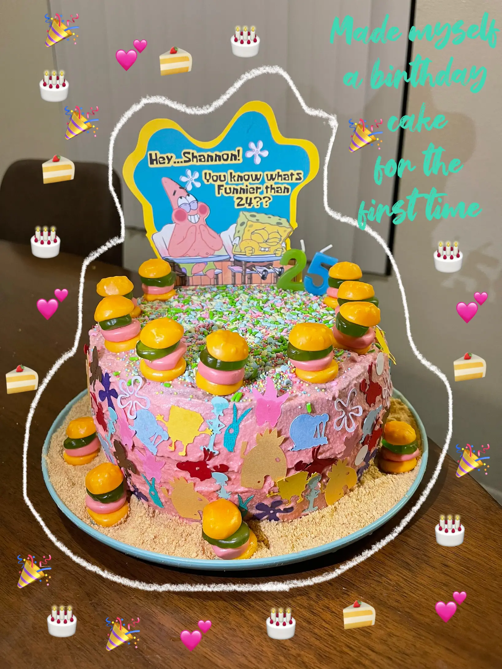 girly spongebob birthday cakes