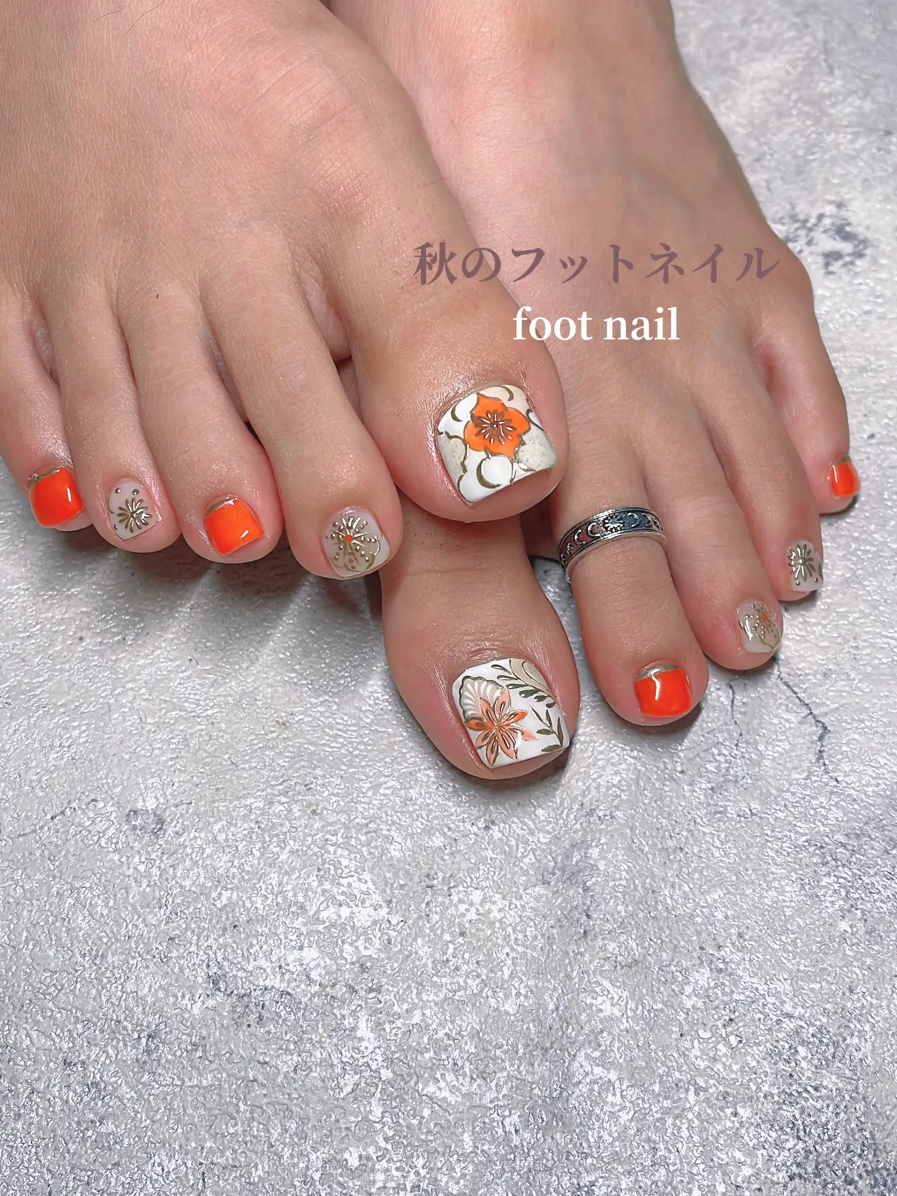 Autumn foot nail | Gallery posted by happy_life | Lemon8