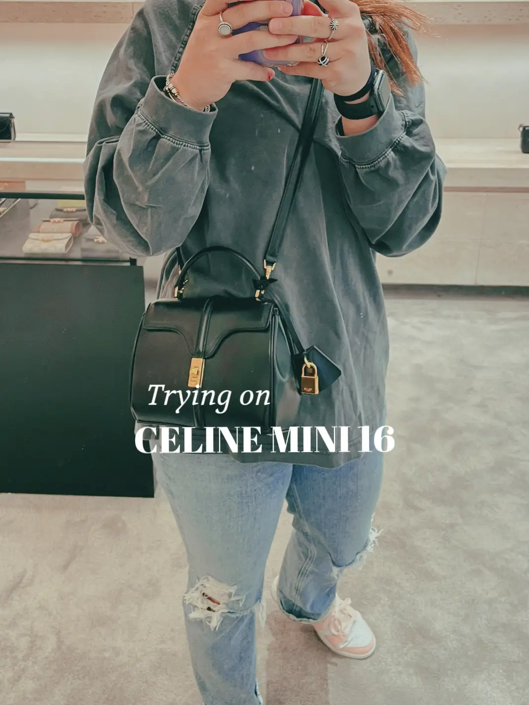 Celine Mini Ava Triomphe Canvas / Trench Coat