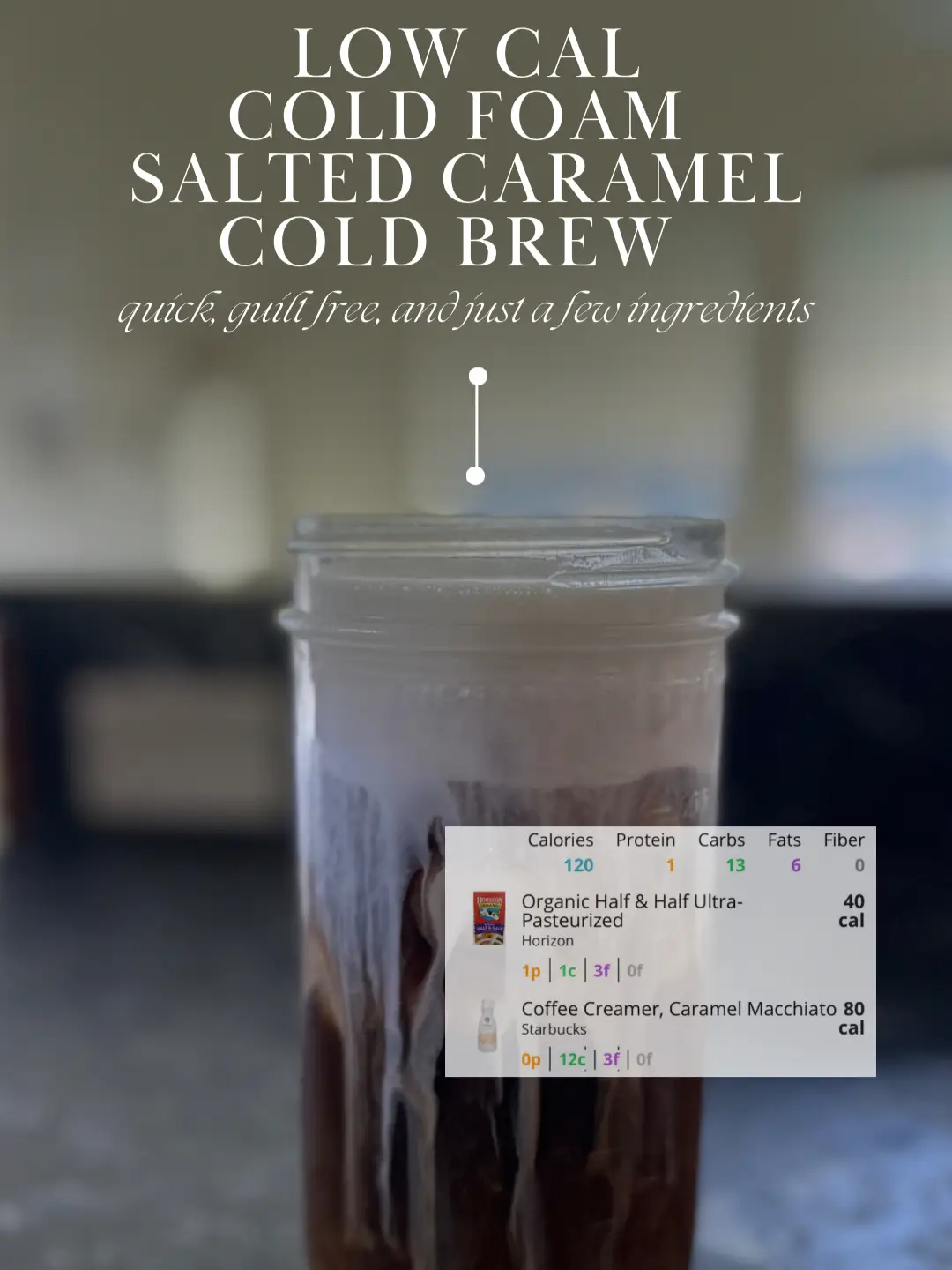 French Vanilla Cold Foam Cold Brew - The Macro Barista