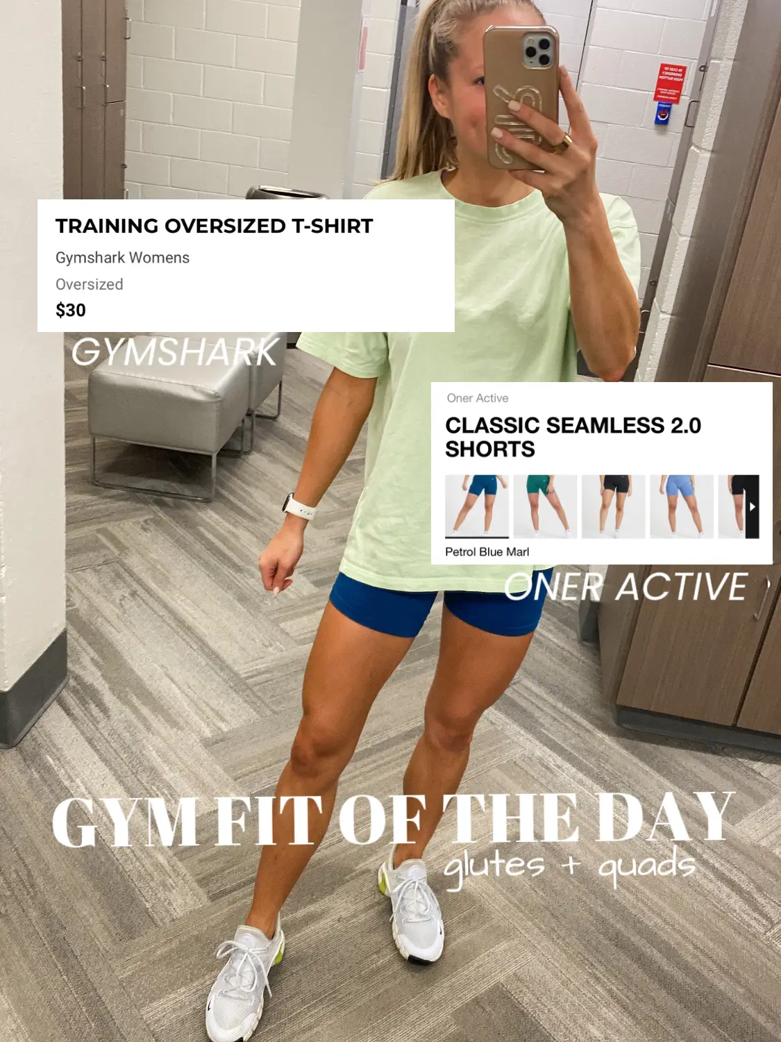 Gymshark Lift Contour Seamless Shorts - Slate Teal/White Marl