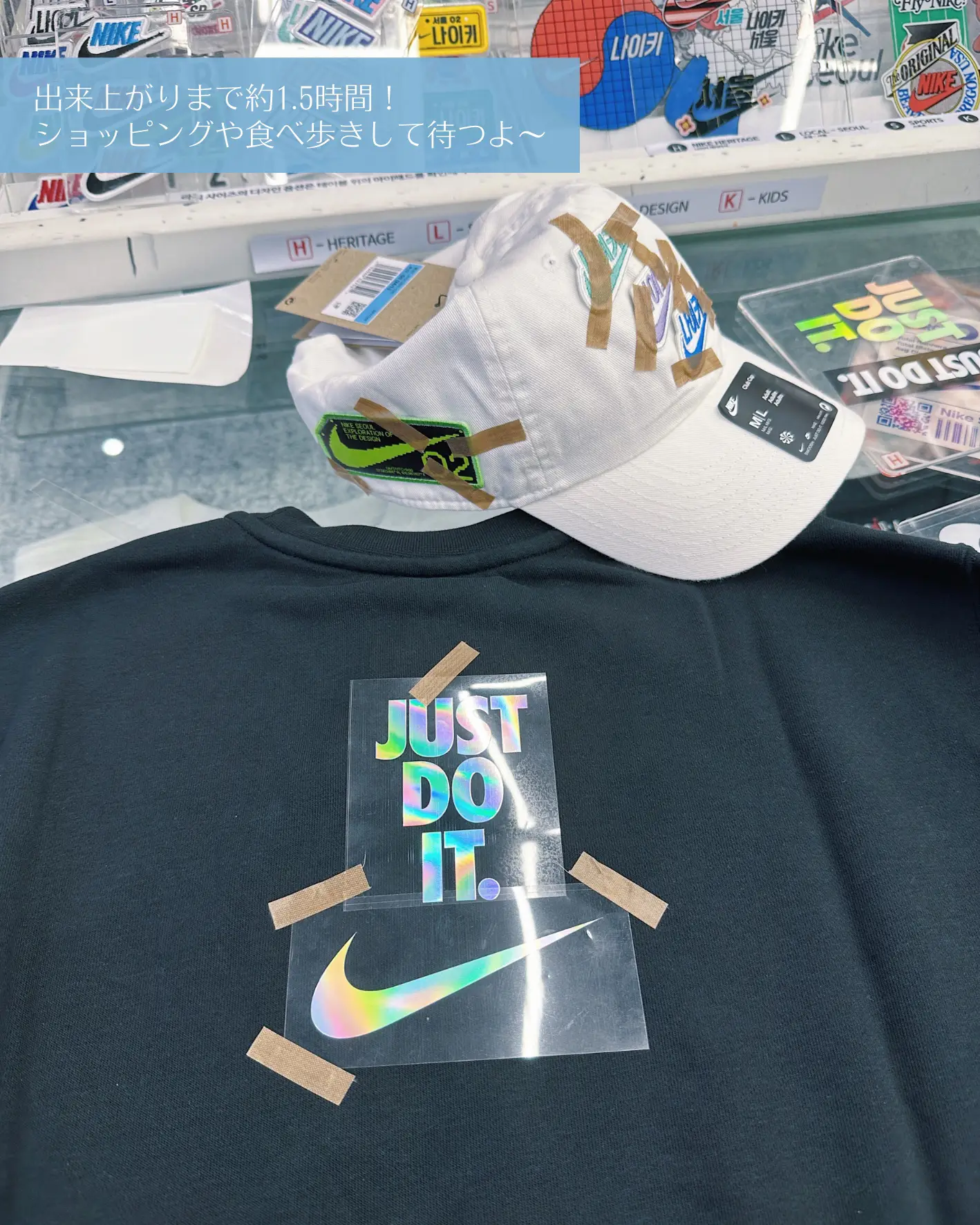 今、韓国🇰🇷で絶対したい！『NIKEカスタム』👕👟🌟 | muu✳︎ 非日常