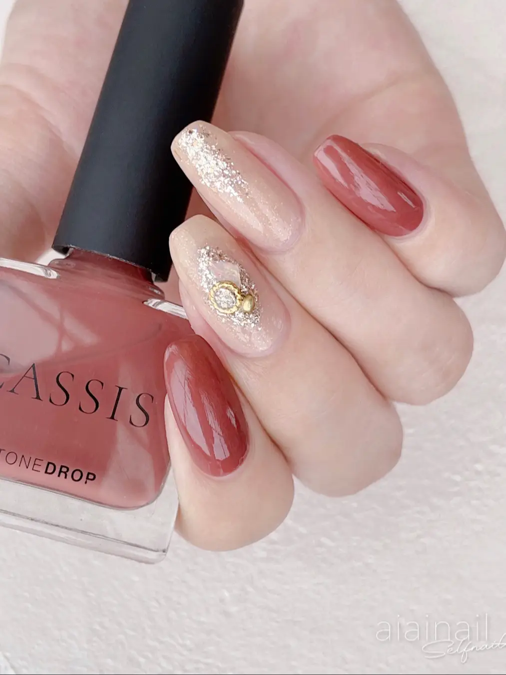 ネイルカラー☆94☆マニキュア☆超速乾☆ライトブラウン☆激安☆