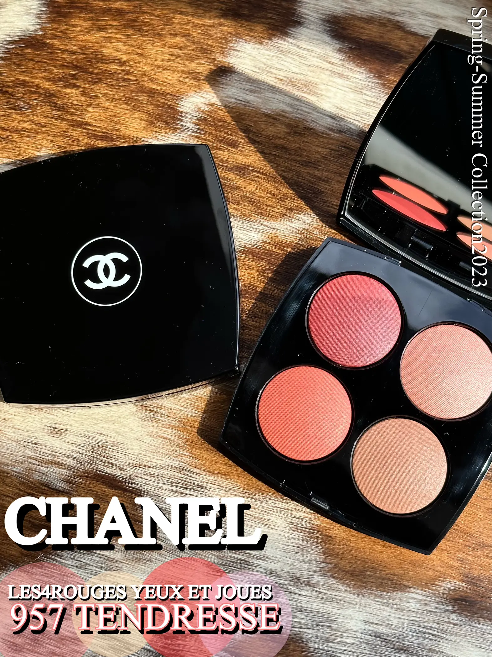 LES 4 ROUGES YEUX ET JOUES Eyeshadow and blush palette 957 - Tendresse