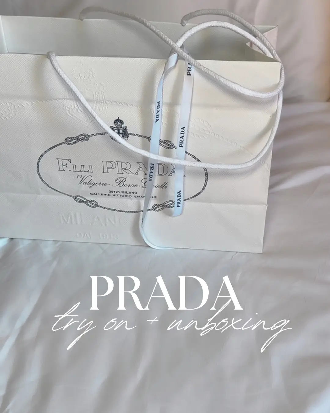 Prada Galleria Unboxing! ~ White Prada Galleria Saffiano Leather