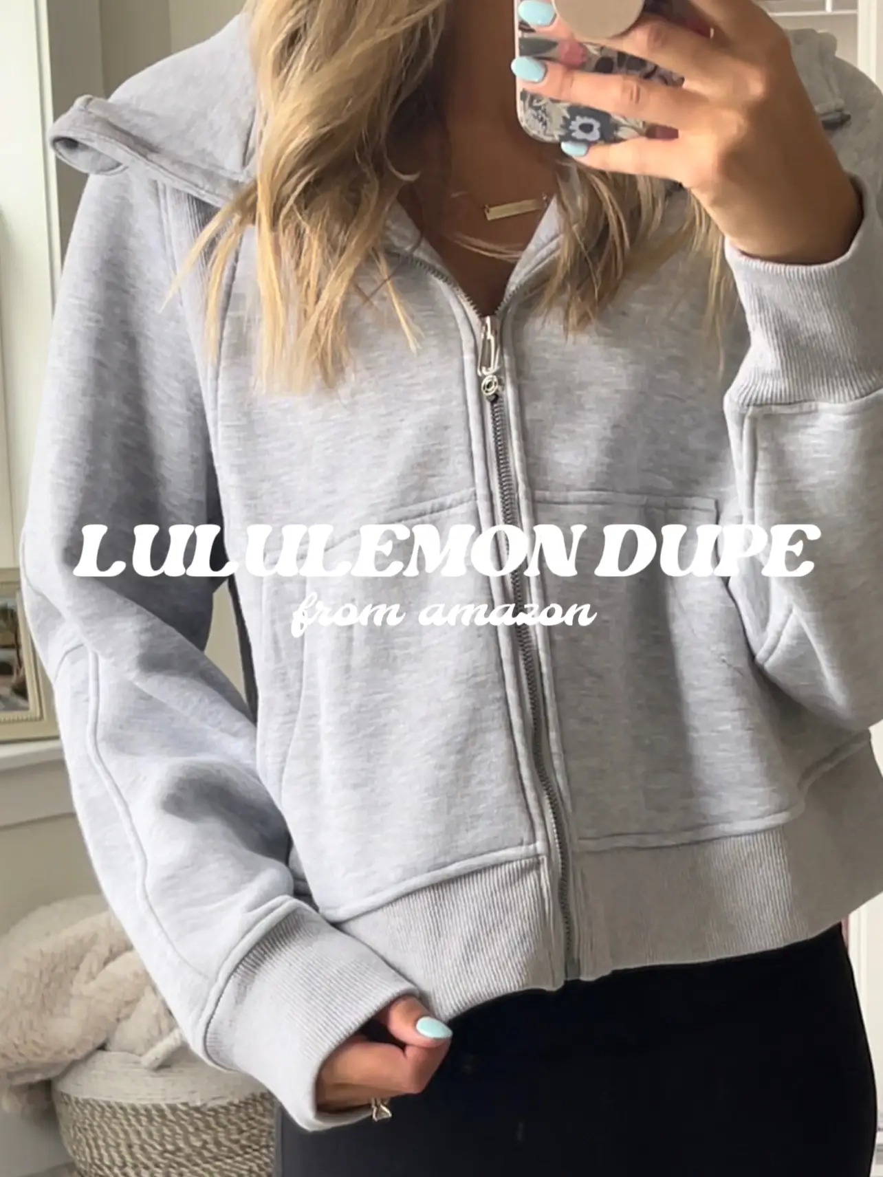 Officially my new favorite Lululemon Full Zip Scuba hoodie dupe on