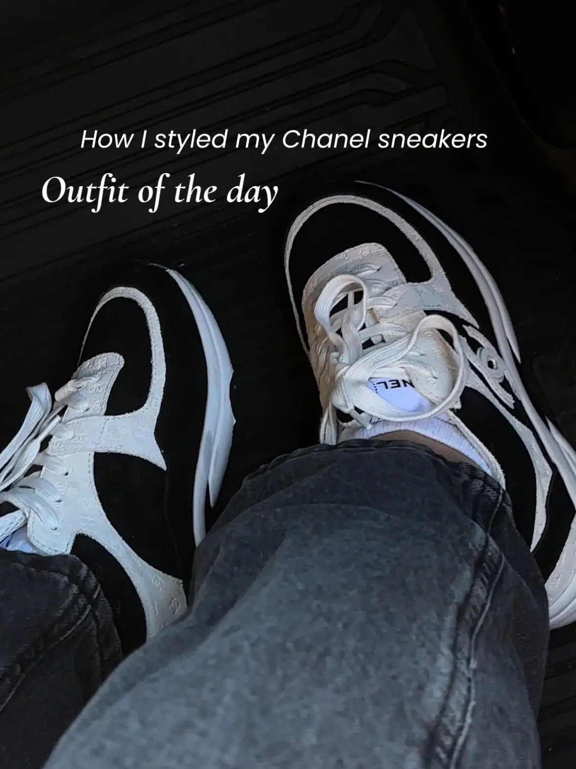 Chanel sale sneakers outfit