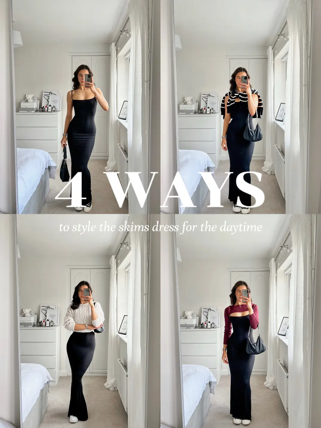 4 Casual Ways To Wear The VIRAL Skims Dress 🖤