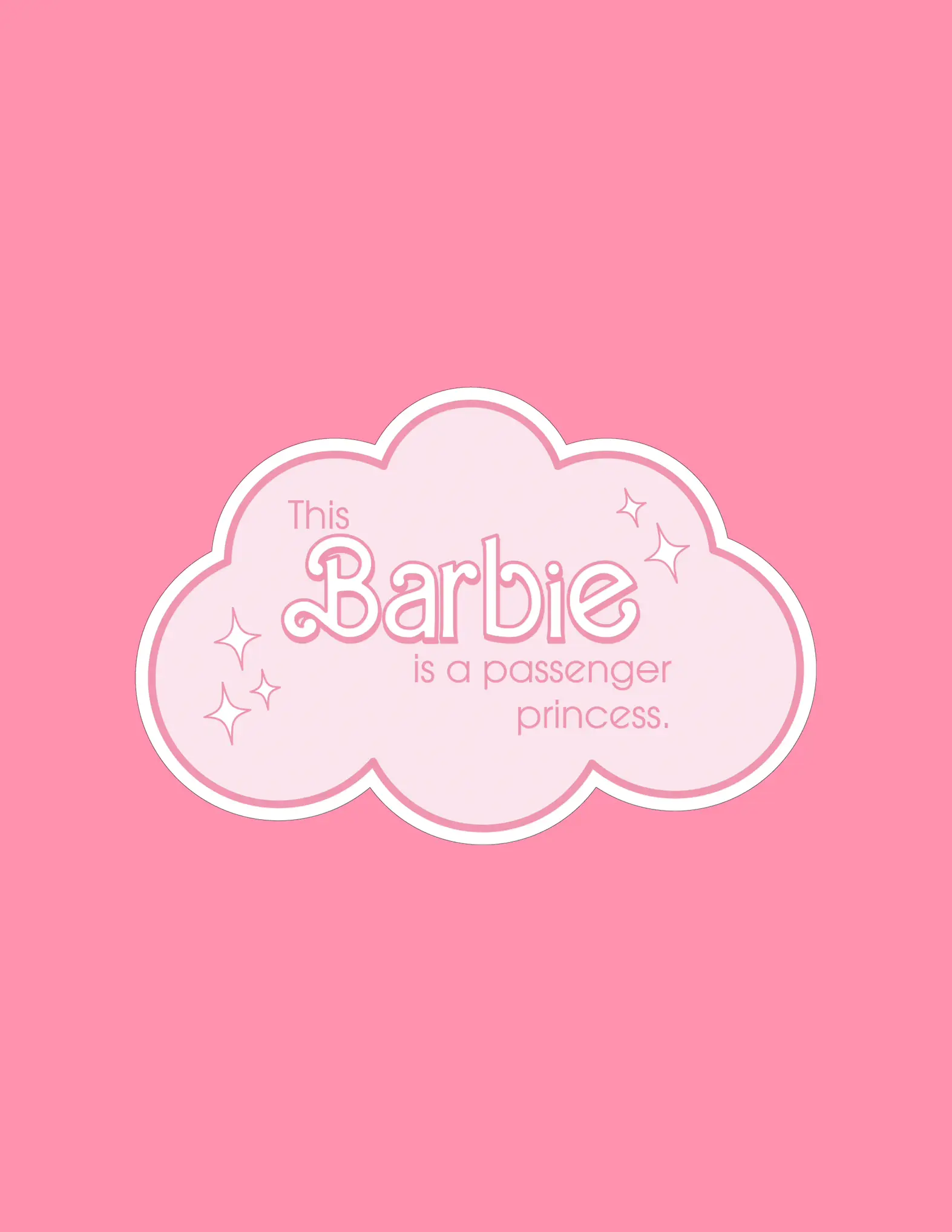 The Found: Barbie Let's Go Sticker – More Than Words