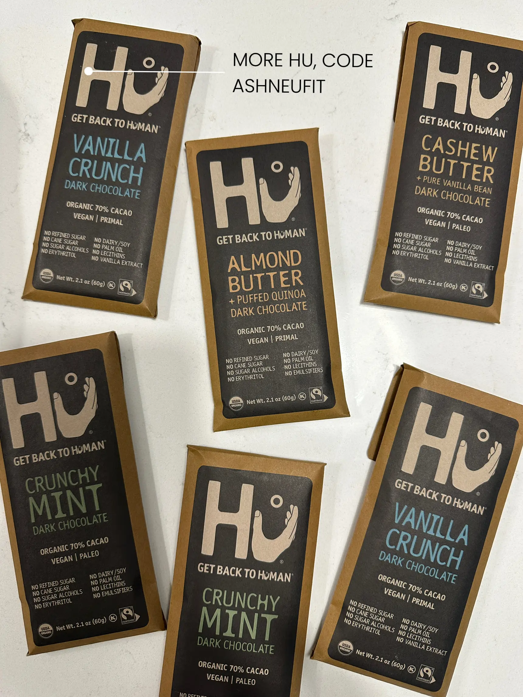 Hu Crunchy Mint Dark Chocolate - 2.1oz : Target