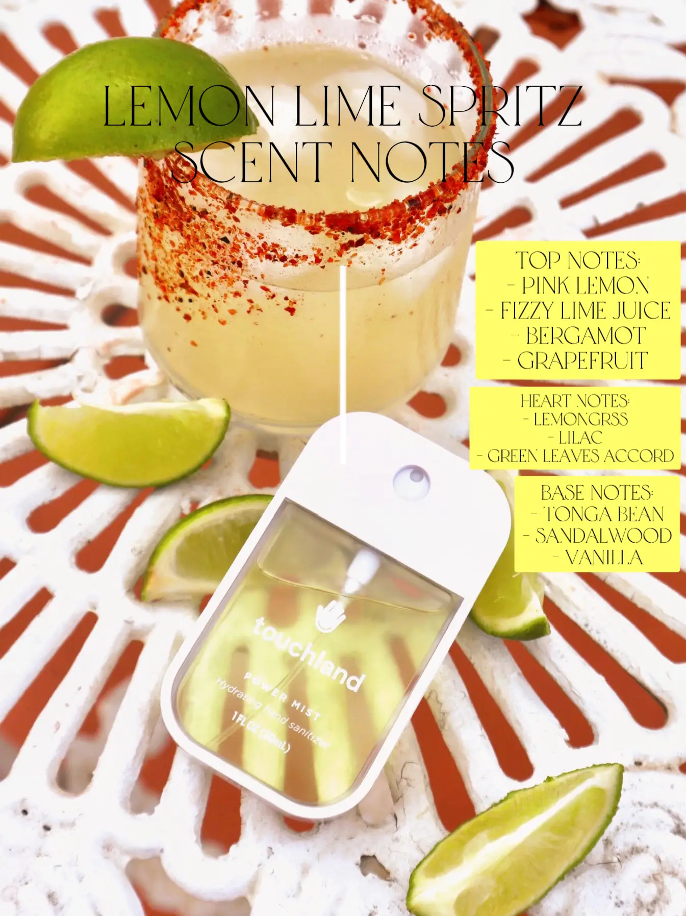 Lemon Lime Spritz Scent notes 👀🍋 | Gallery posted by Touchland | Lemon8
