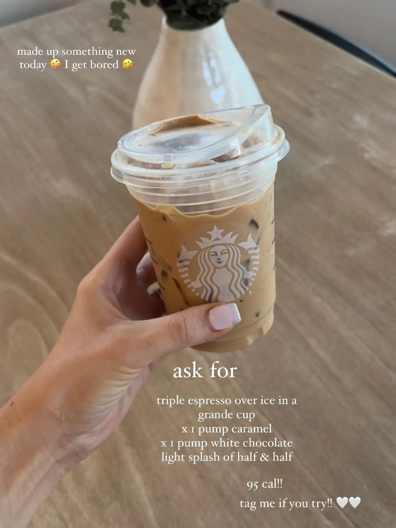 95 cal starbs order!! 🤍☕️'s images