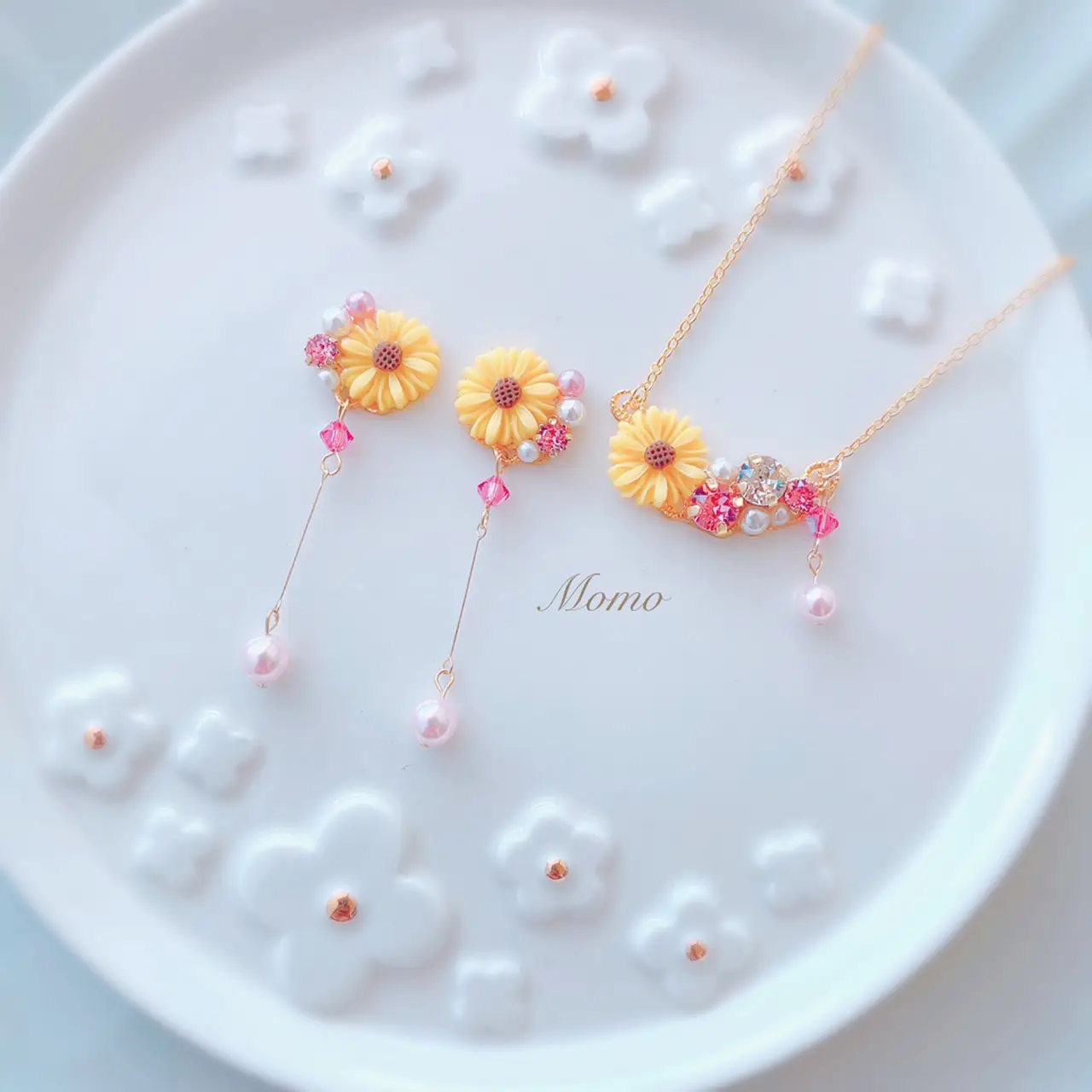 🌻🌻超絶かわいいひまわりアクセサリー🌻🌻 | アクセサリーSHOP_Momoが