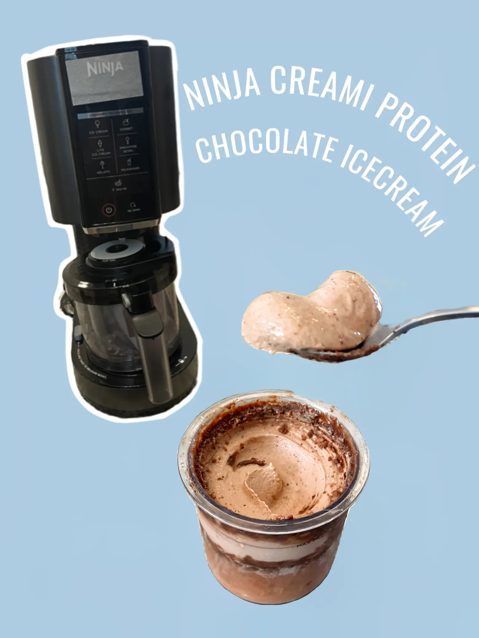 NINJA CREAMI CHOCOLATE PROTEIN ICE CREAM 🍫🍦, Gallery posted by Meredith