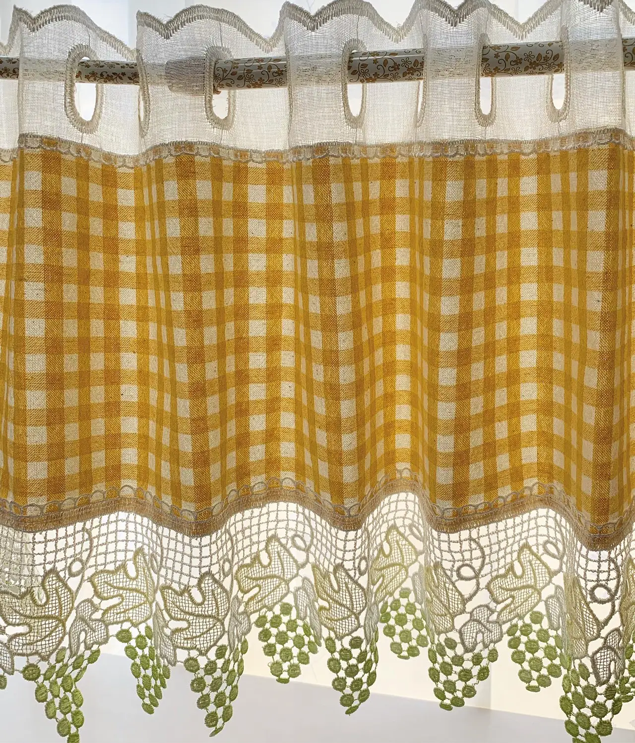☆カフェカーテン☆ハンドメイド♪レース♪ 端材