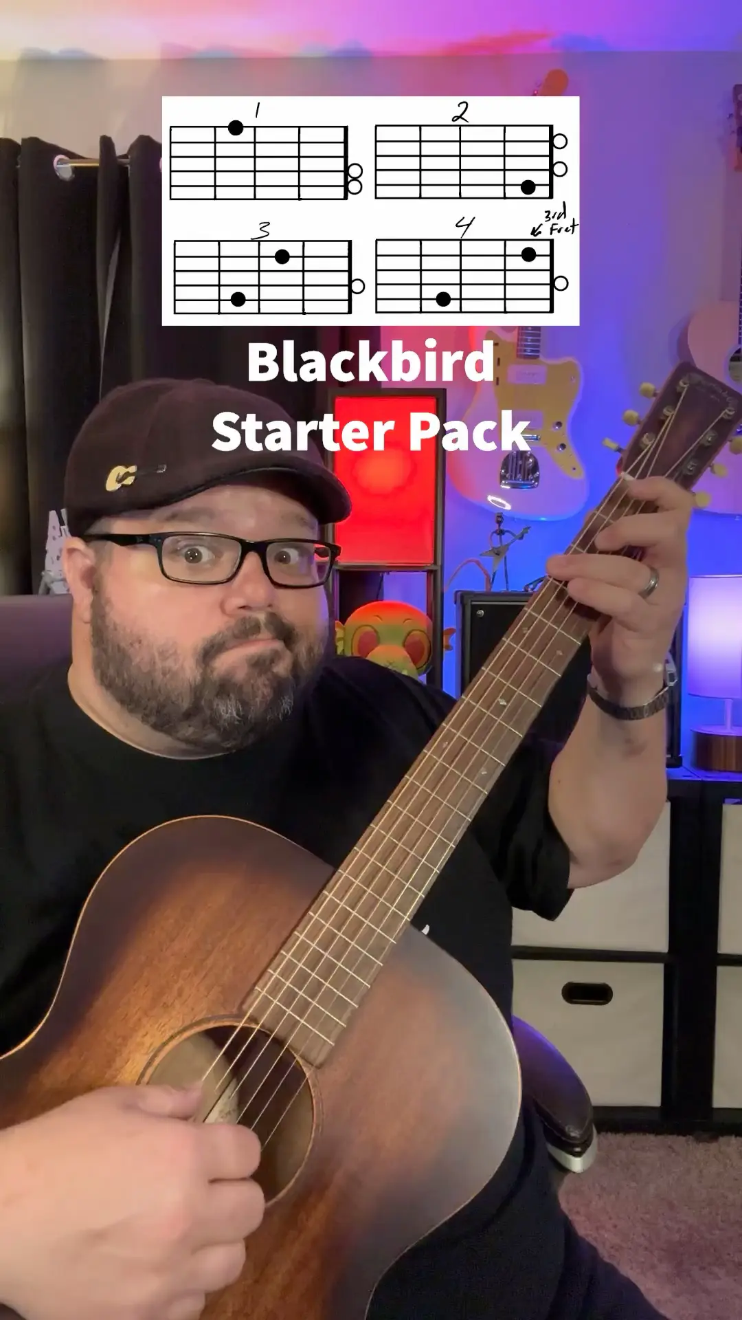 🎸Blackbird - The Beatles Guitar Tutorial with Tabs and Chords