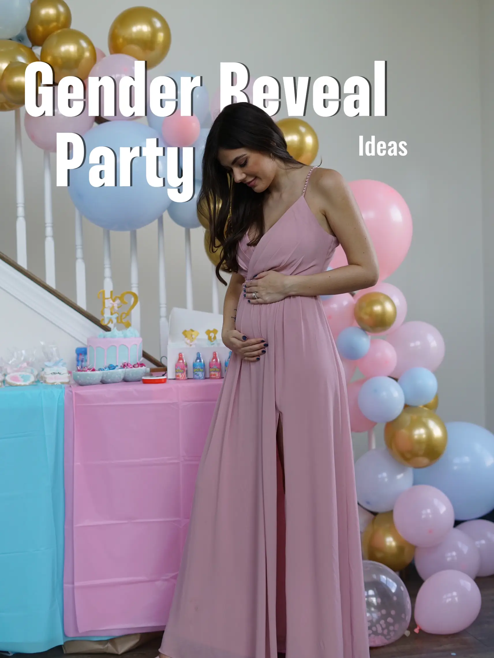 How To Plan The Ultimate Gender Reveal Party - Kelsey Bang  Baby gender  reveal party decorations, Gender reveal party, Gender reveal decorations