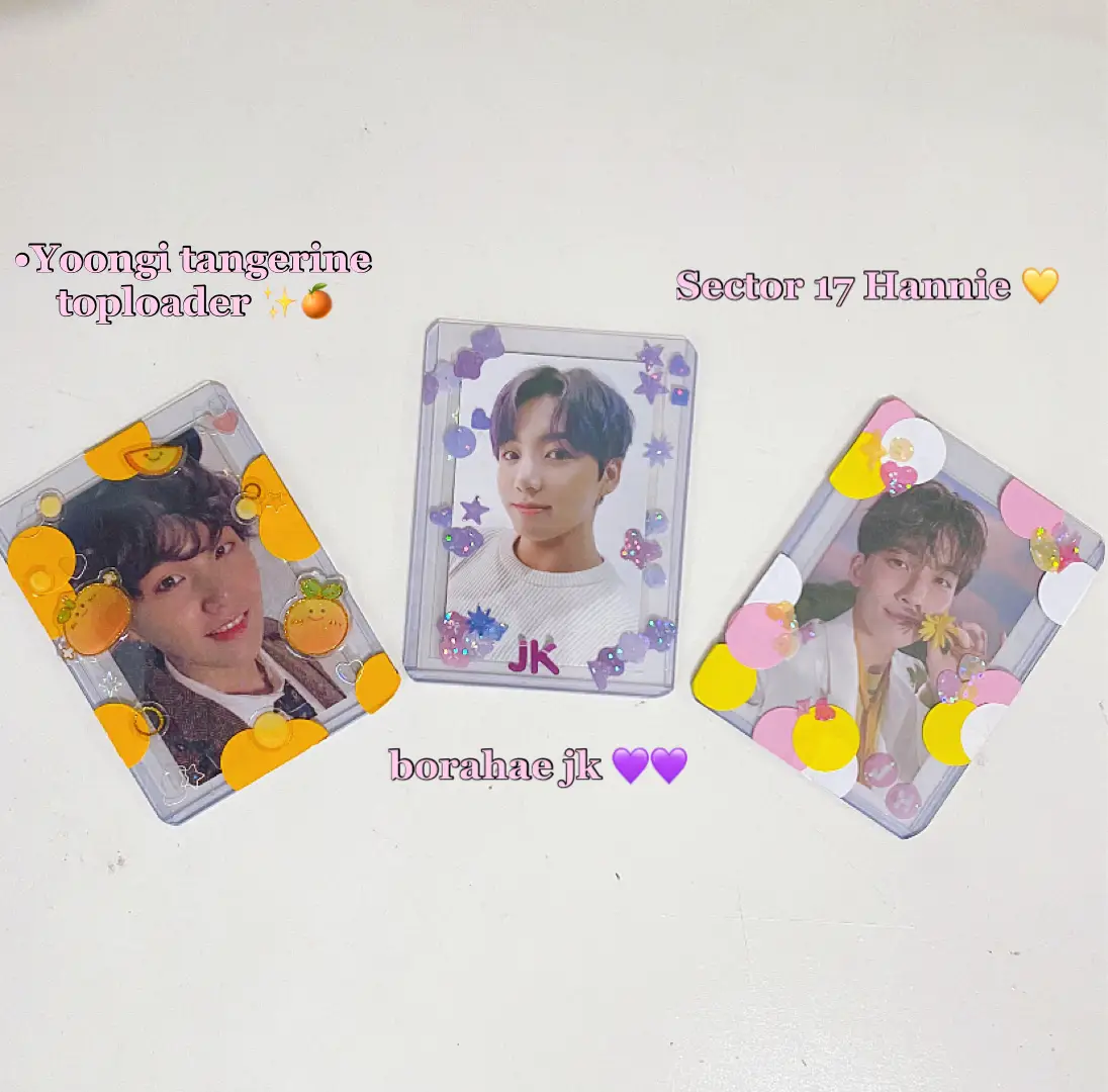 hey! just wanted to share my kpop deco shop! i have toploaders